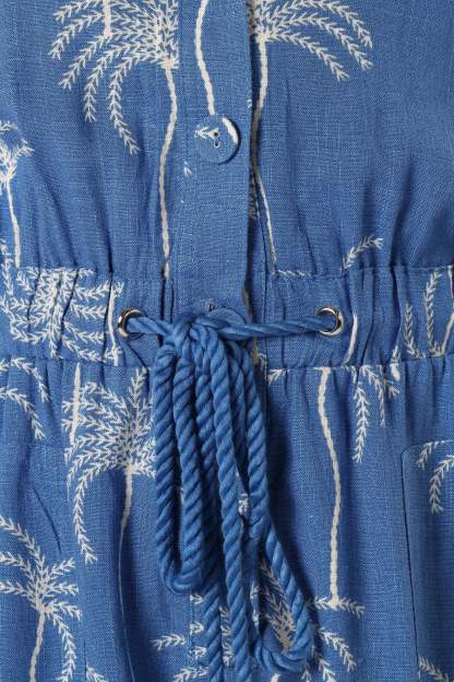 Gina Romper - Blue Print-Sunny Prom