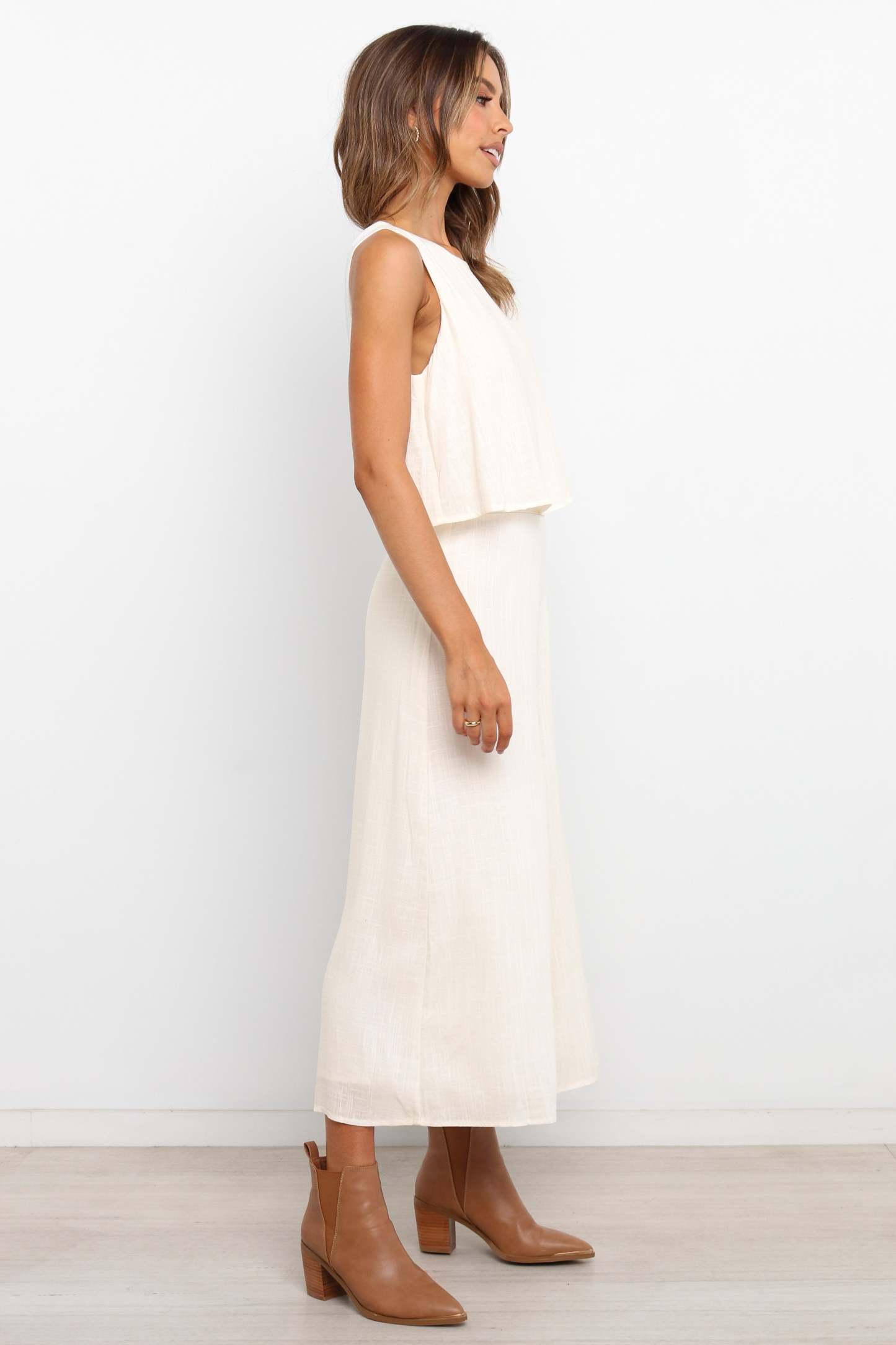 Femme Jumpsuit - White-Sunny Prom