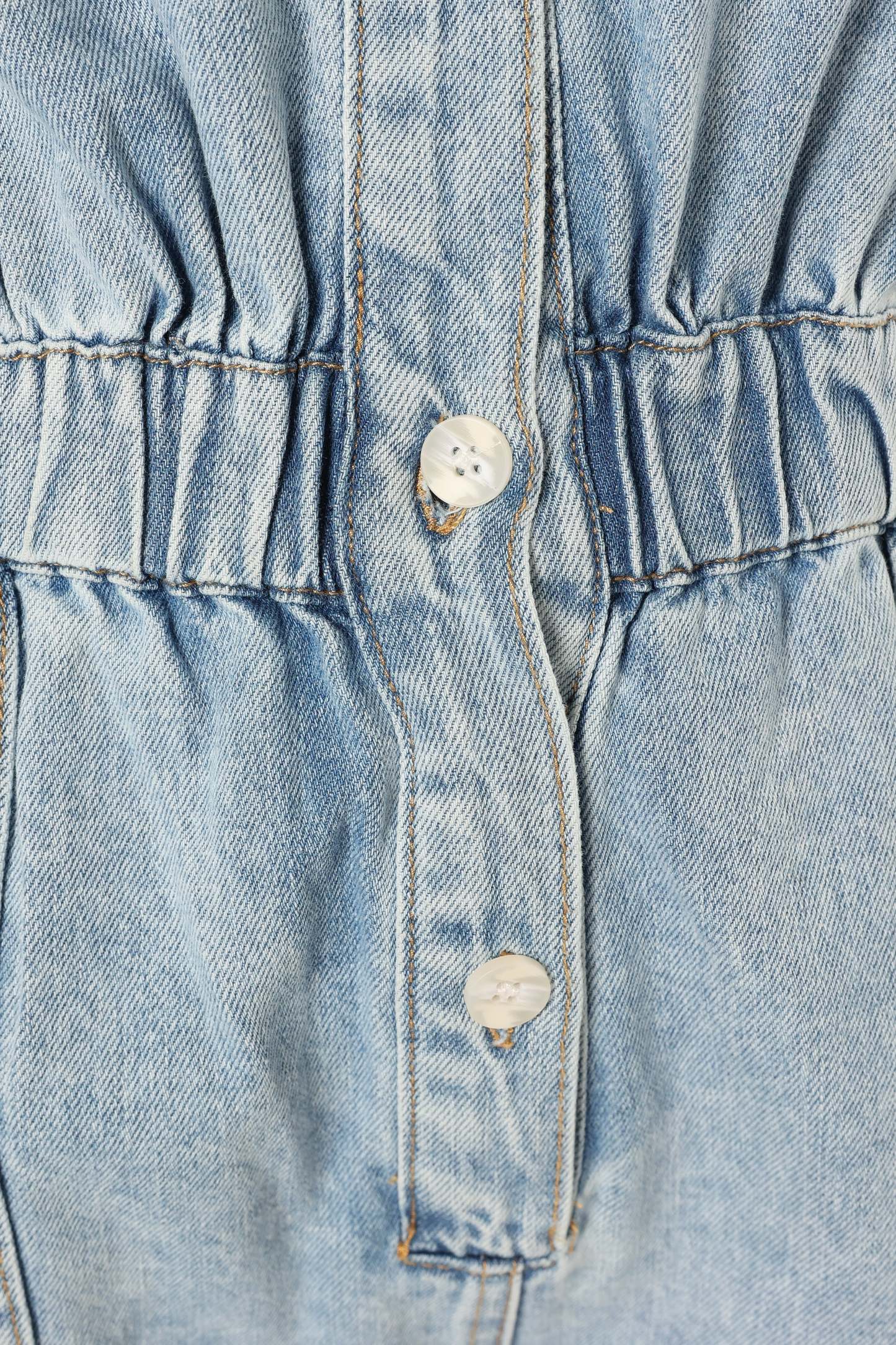 Danielle Romper - Medium Denim-Sunny Prom