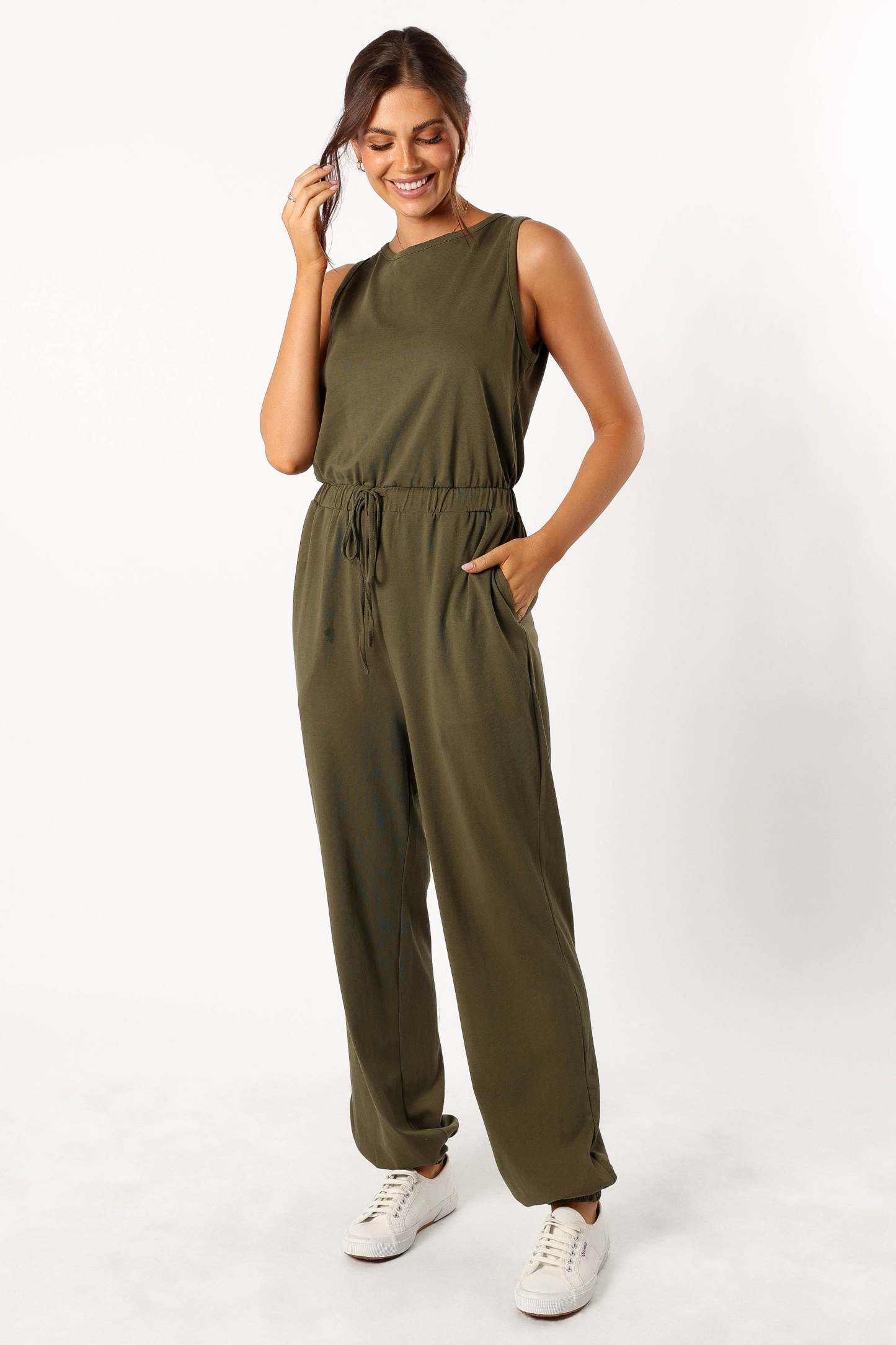 Douglas Jumpsuit - Olive-Sunny Prom