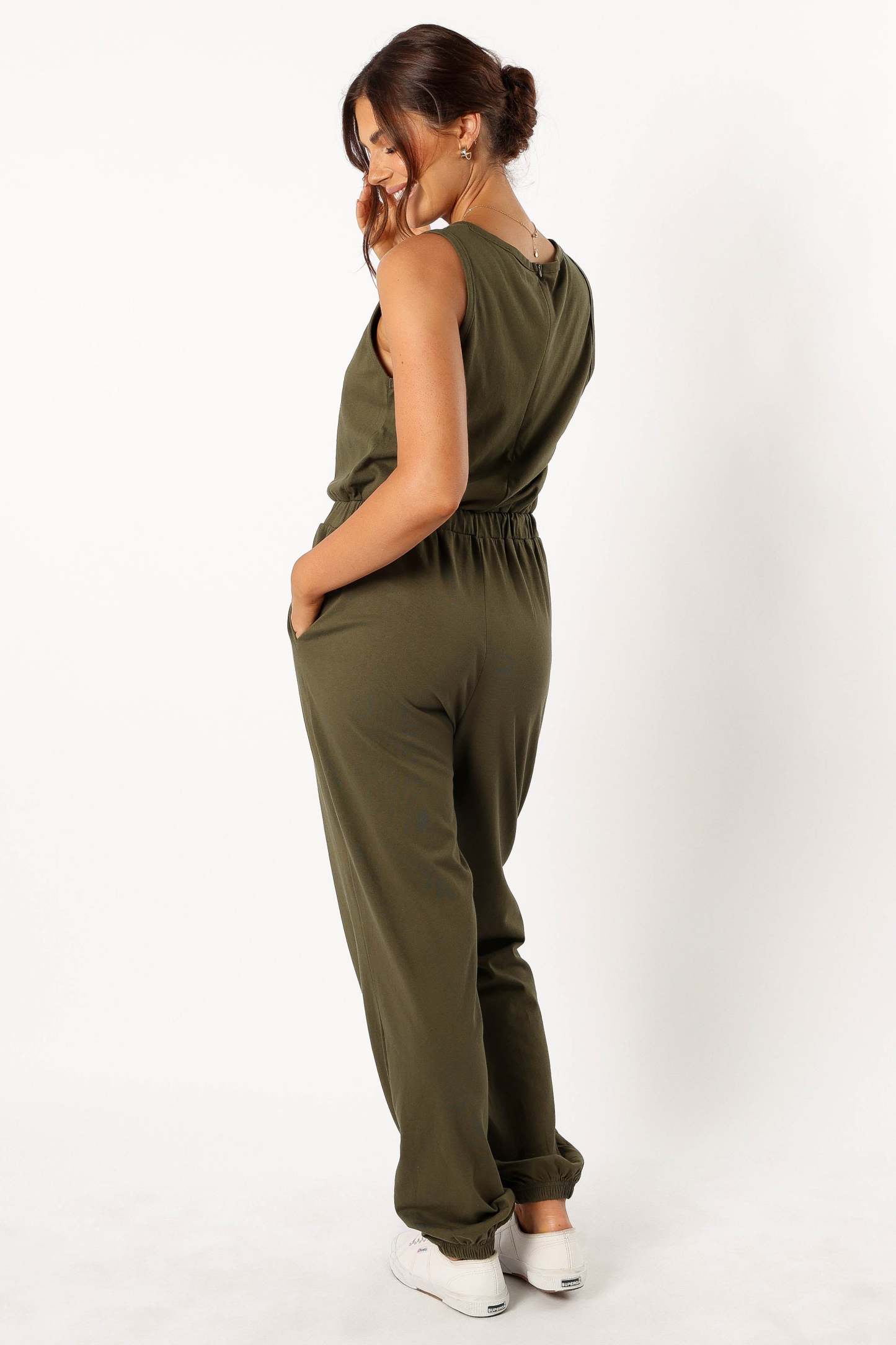 Douglas Jumpsuit - Olive-Sunny Prom