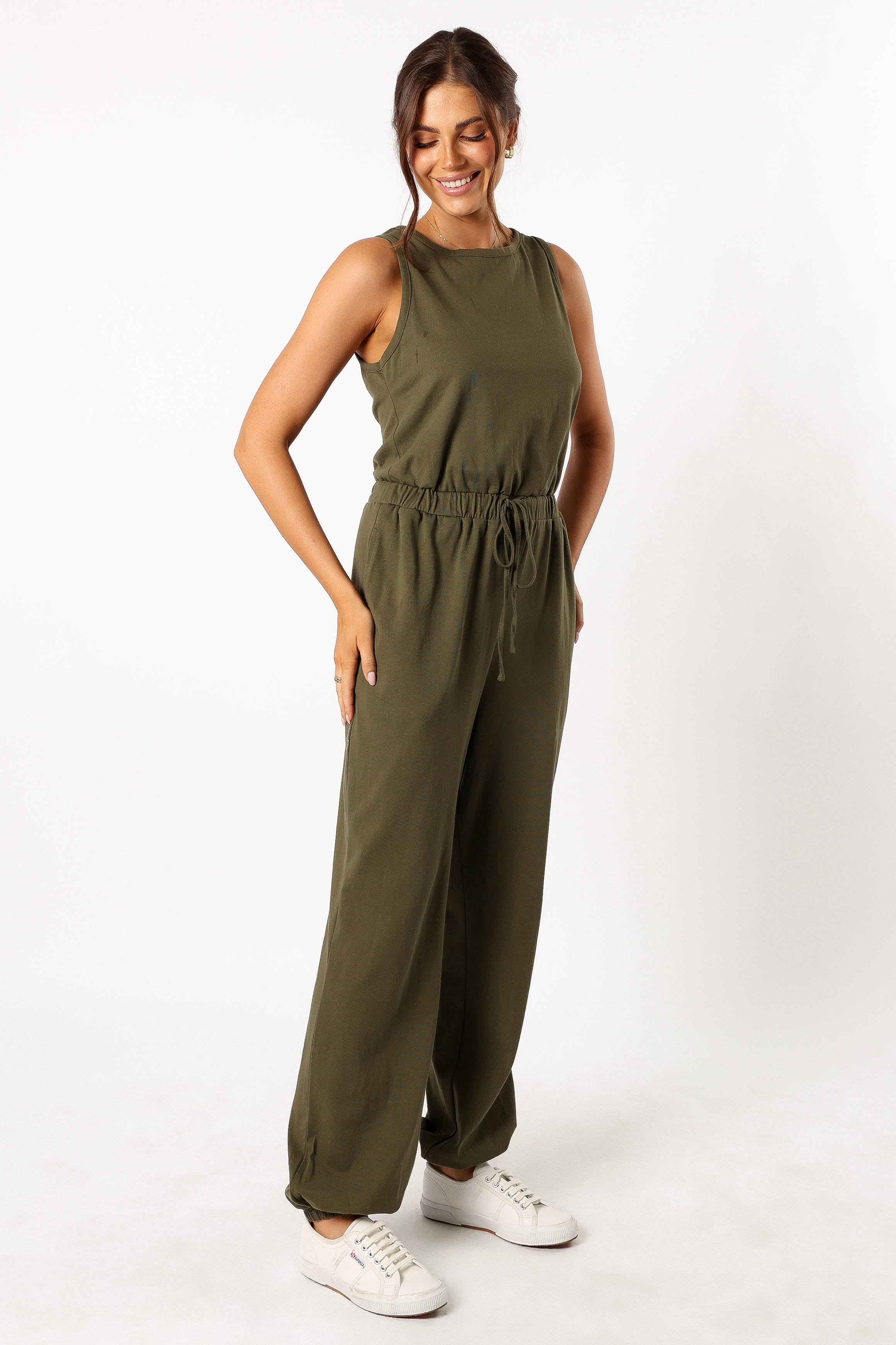 Douglas Jumpsuit - Olive-Sunny Prom