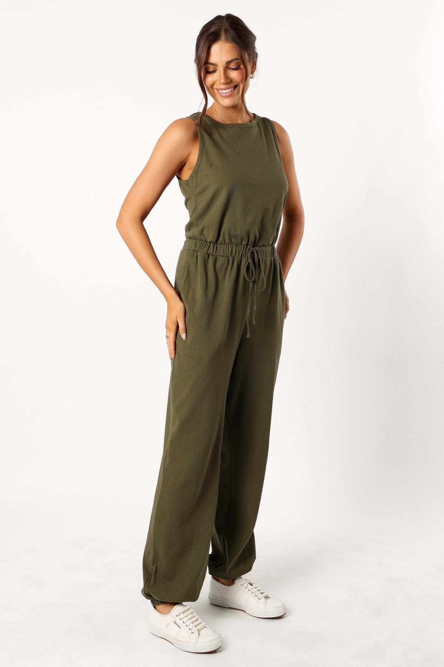 Douglas Jumpsuit - Olive-Sunny Prom