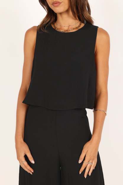 Femme Jumpsuit - Black-Sunny Prom