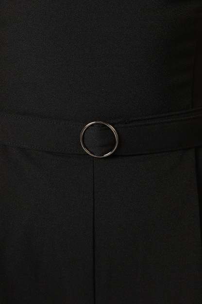 Hansen Strapless Jumpsuit - Black-Sunny Prom