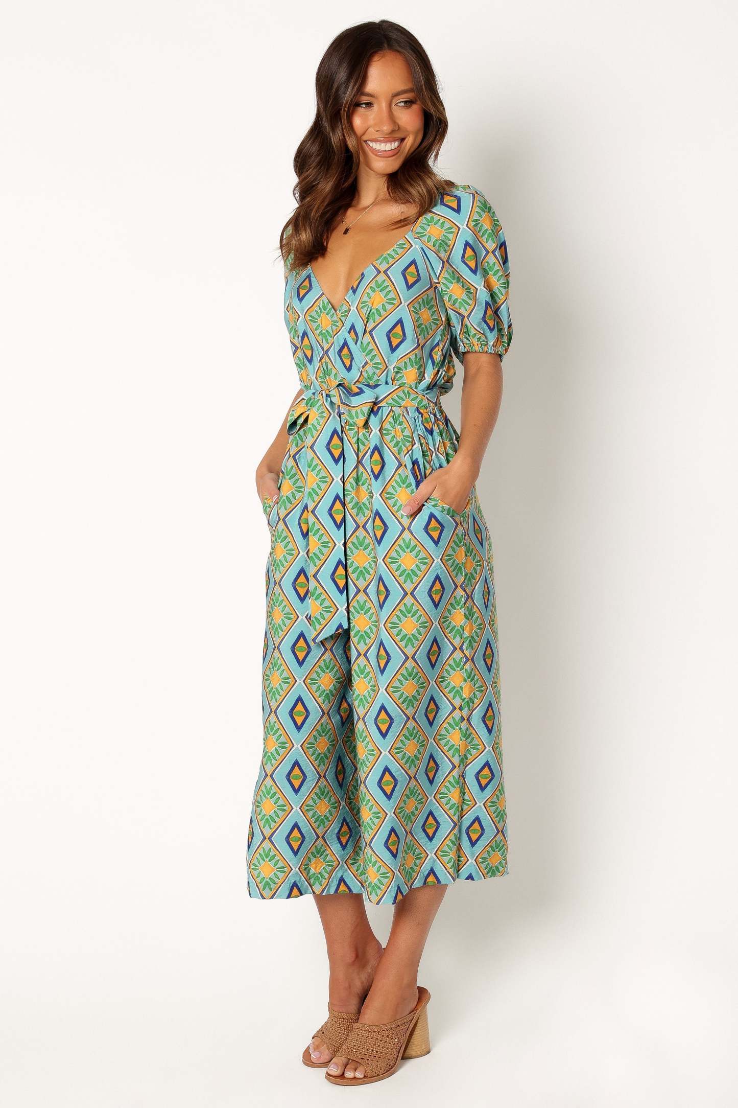 Hermione Wide Leg Jumpsuit - Blue-Sunny Prom