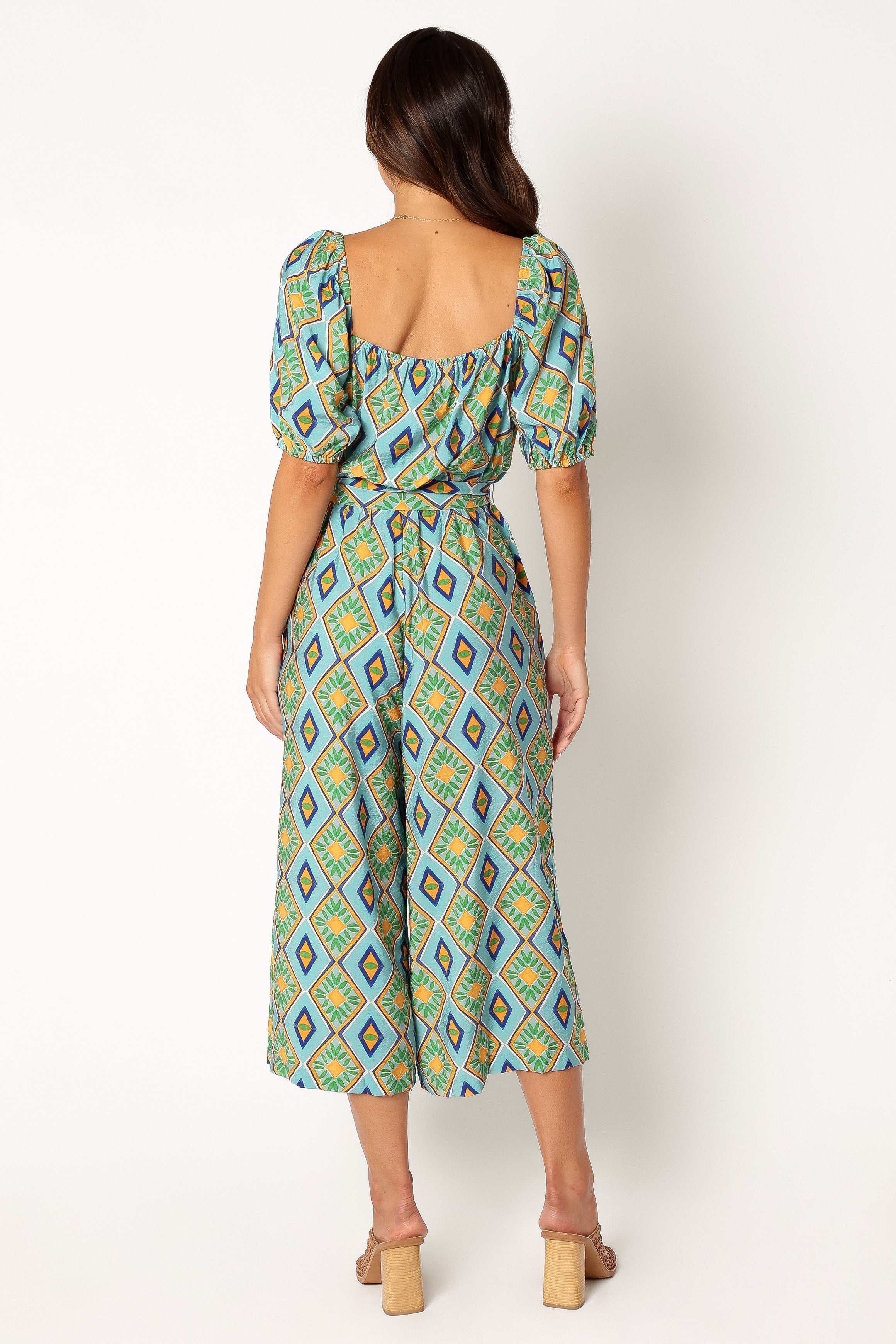 Hermione Wide Leg Jumpsuit - Blue-Sunny Prom