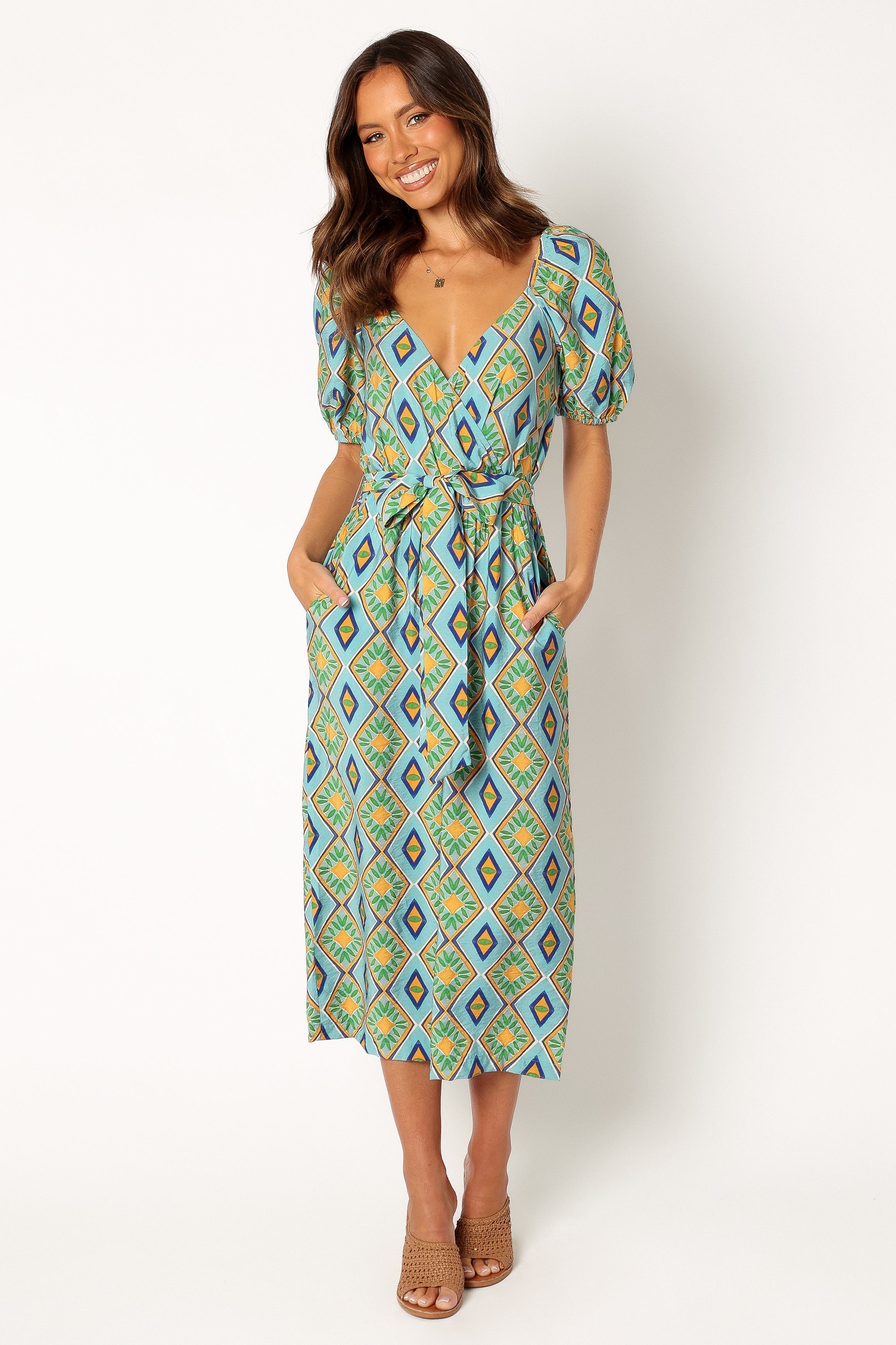 Hermione Wide Leg Jumpsuit - Blue-Sunny Prom