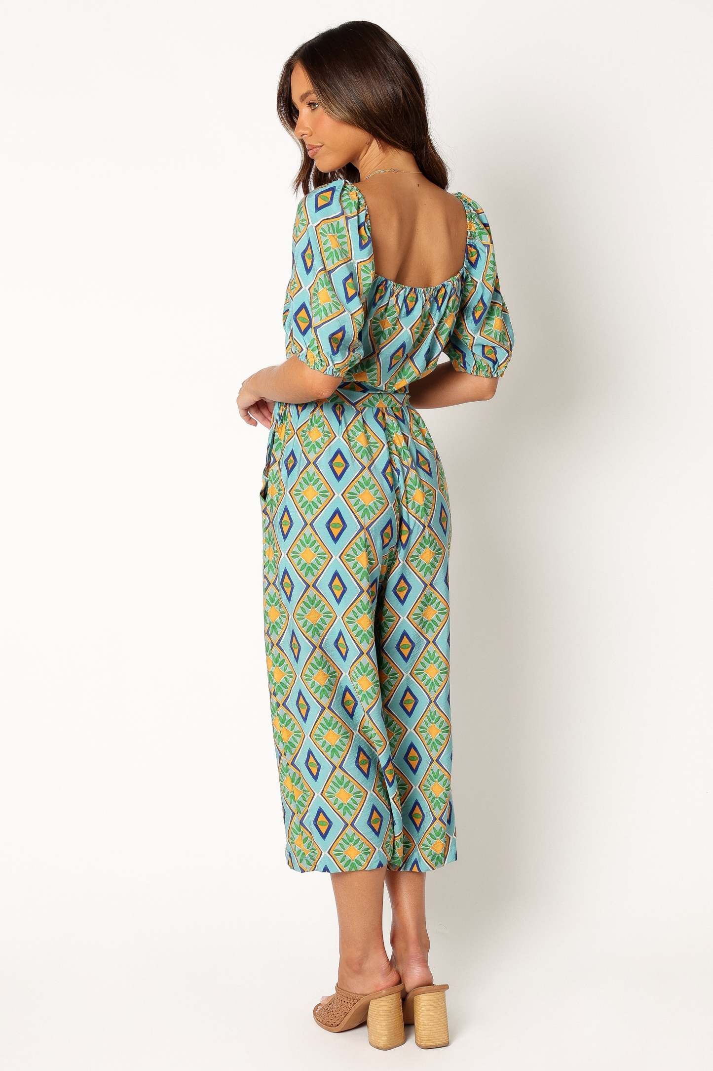 Hermione Wide Leg Jumpsuit - Blue-Sunny Prom