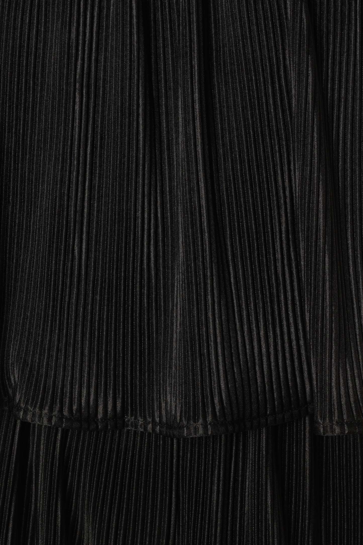 Jillian Plisse Jumpsuit - Black-Sunny Prom