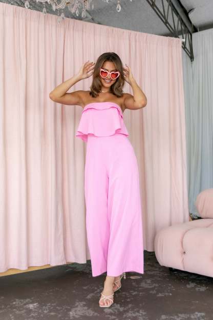 Katia Jumpsuit - Light Pink-Sunny Prom