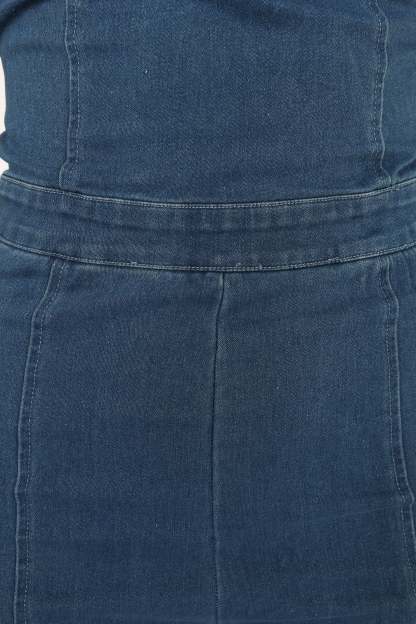 Kayla Denim Jumpsuit - Medium Indigo-Sunny Prom