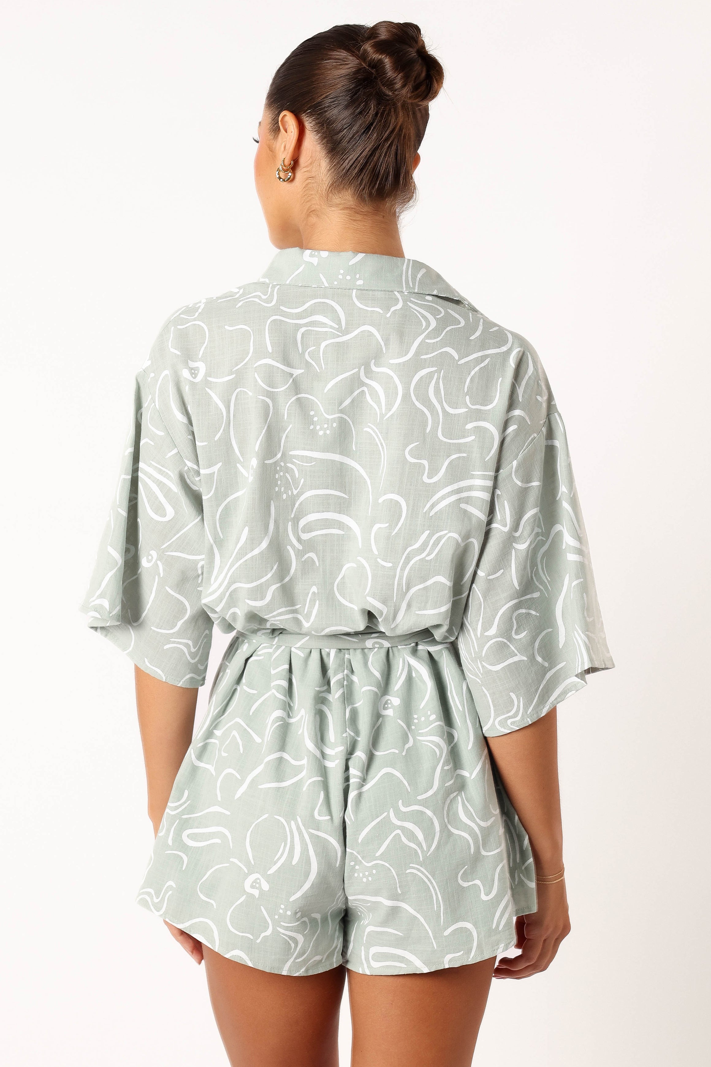 Kellie Romper - Sage-Sunny Prom