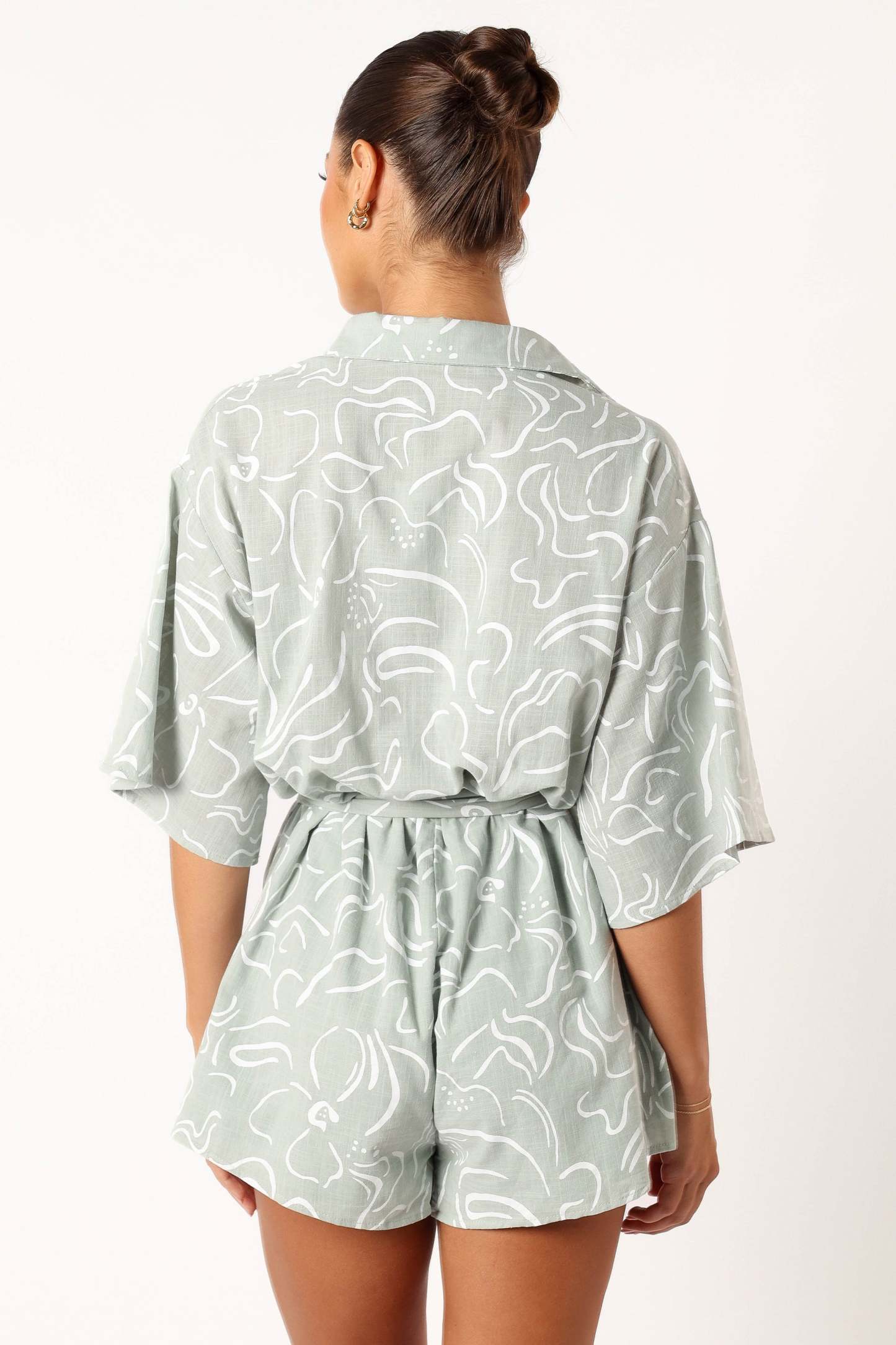 Kellie Romper - Sage-Sunny Prom