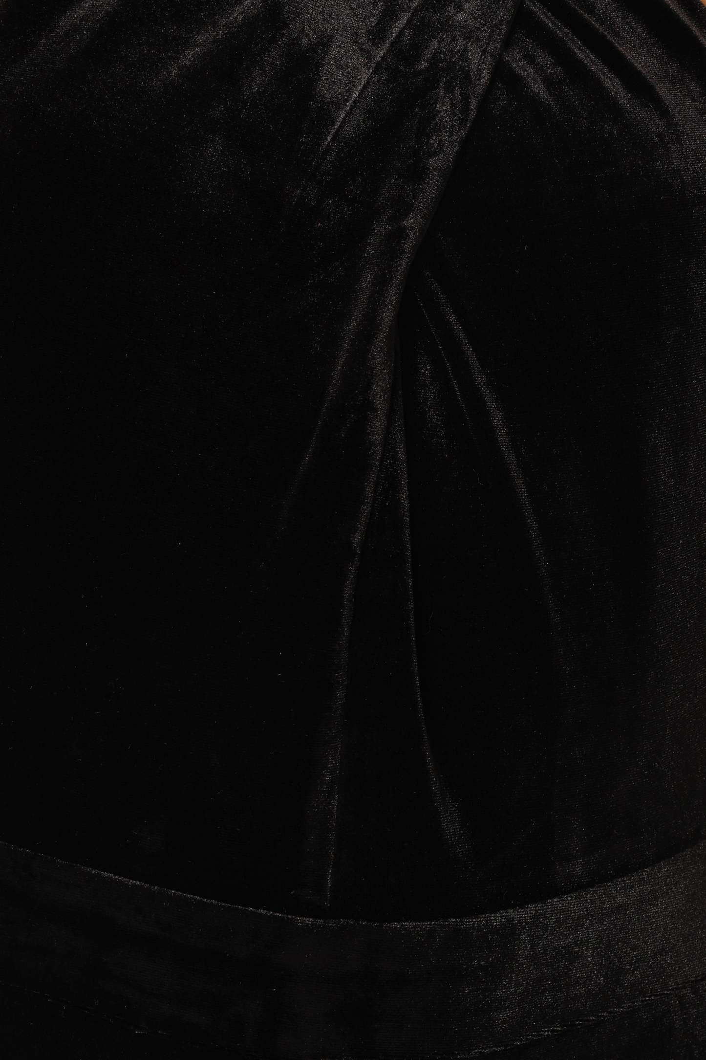 Liberty Velvet Jumpsuit - Black-Sunny Prom