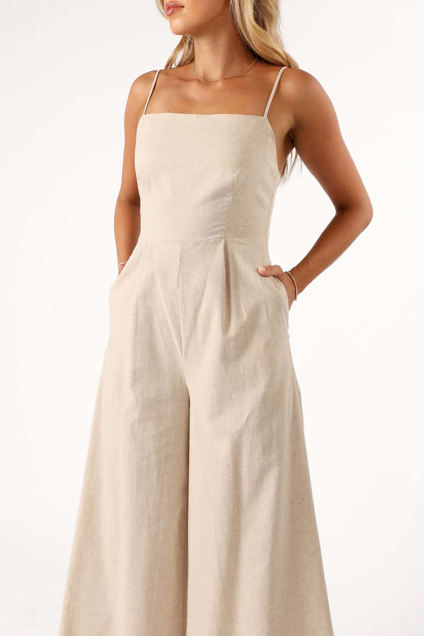 Lila Jumpsuit - Oatmeal-Sunny Prom