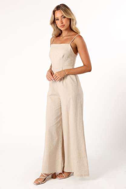 Lila Jumpsuit - Oatmeal-Sunny Prom