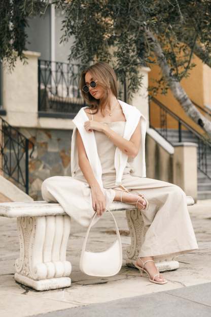 Lila Jumpsuit - Oatmeal-Sunny Prom