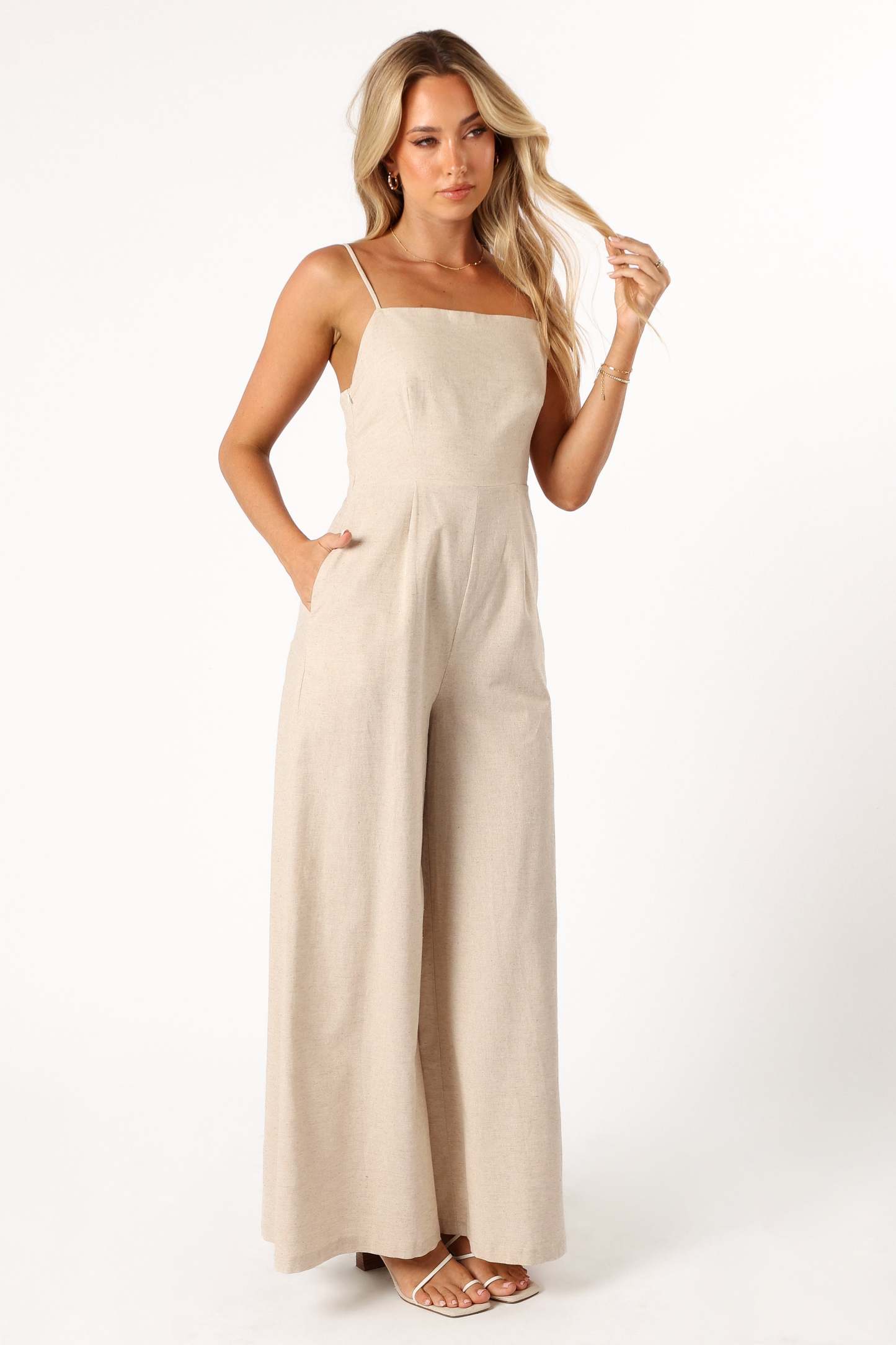 Lila Jumpsuit - Oatmeal-Sunny Prom