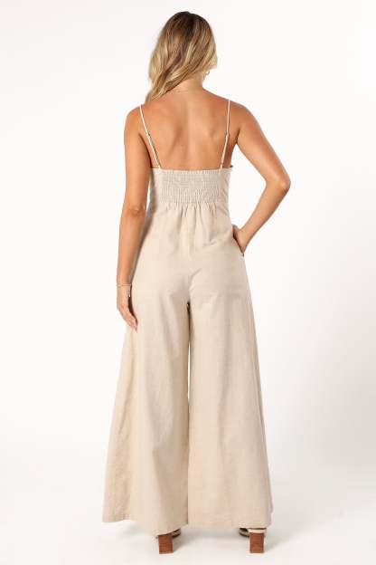 Lila Jumpsuit - Oatmeal-Sunny Prom