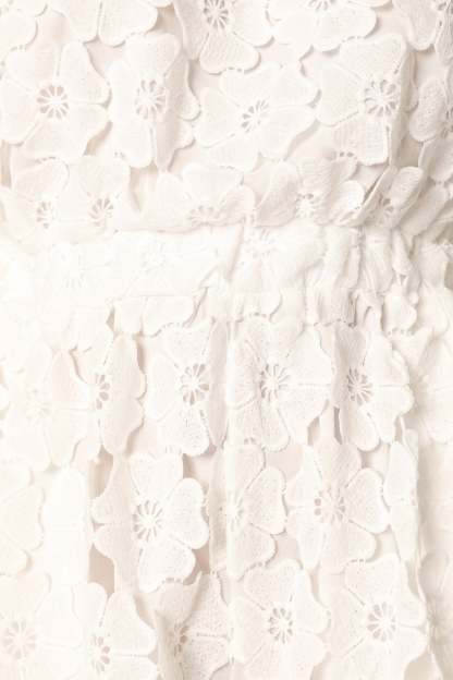Lilly Romper - White-Sunny Prom