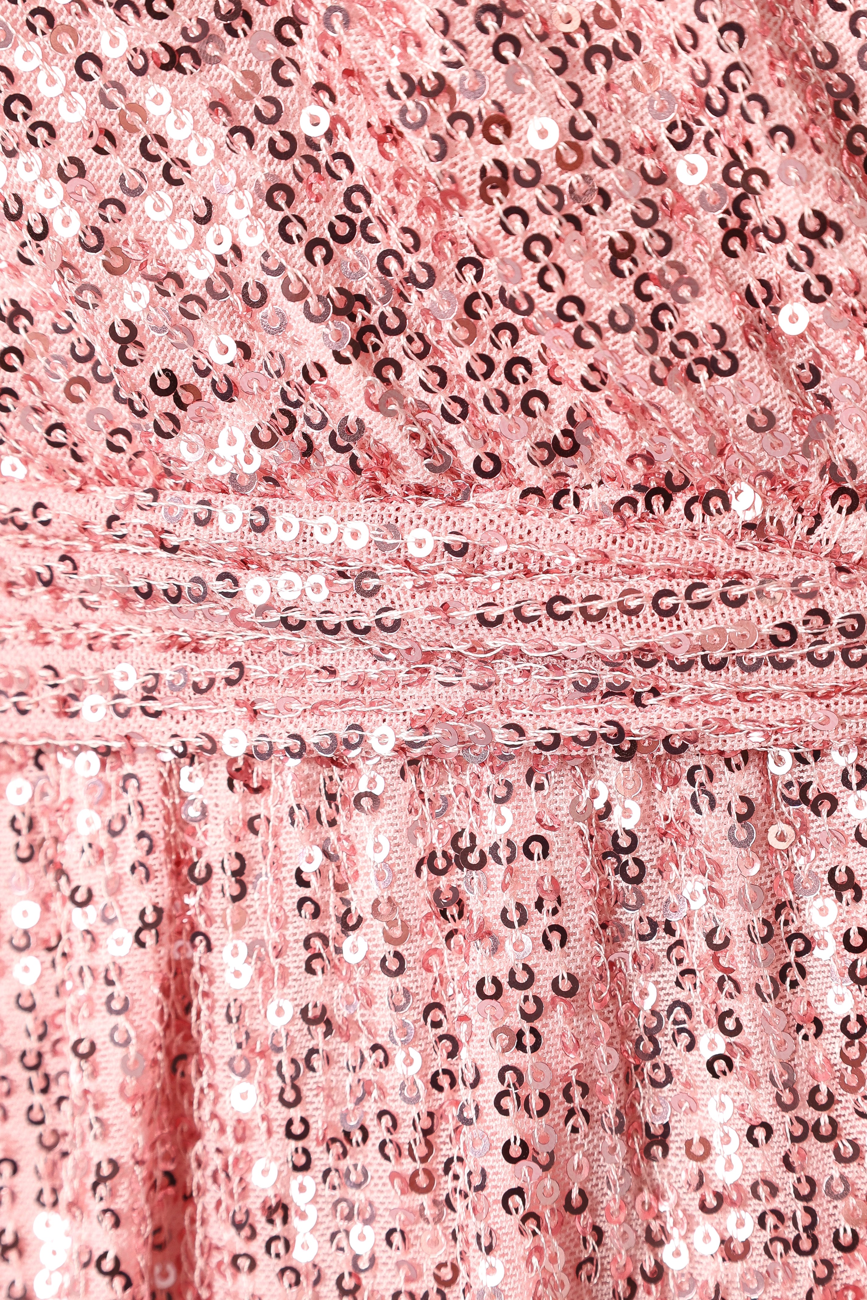 Monica Sequin Romper - Pink-Sunny Prom