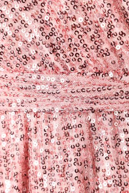 Monica Sequin Romper - Pink-Sunny Prom