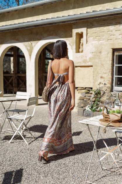 Sarah Strapless Jumpsuit - Multi-Sunny Prom