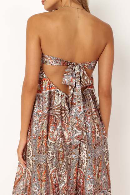 Sarah Strapless Jumpsuit - Multi-Sunny Prom