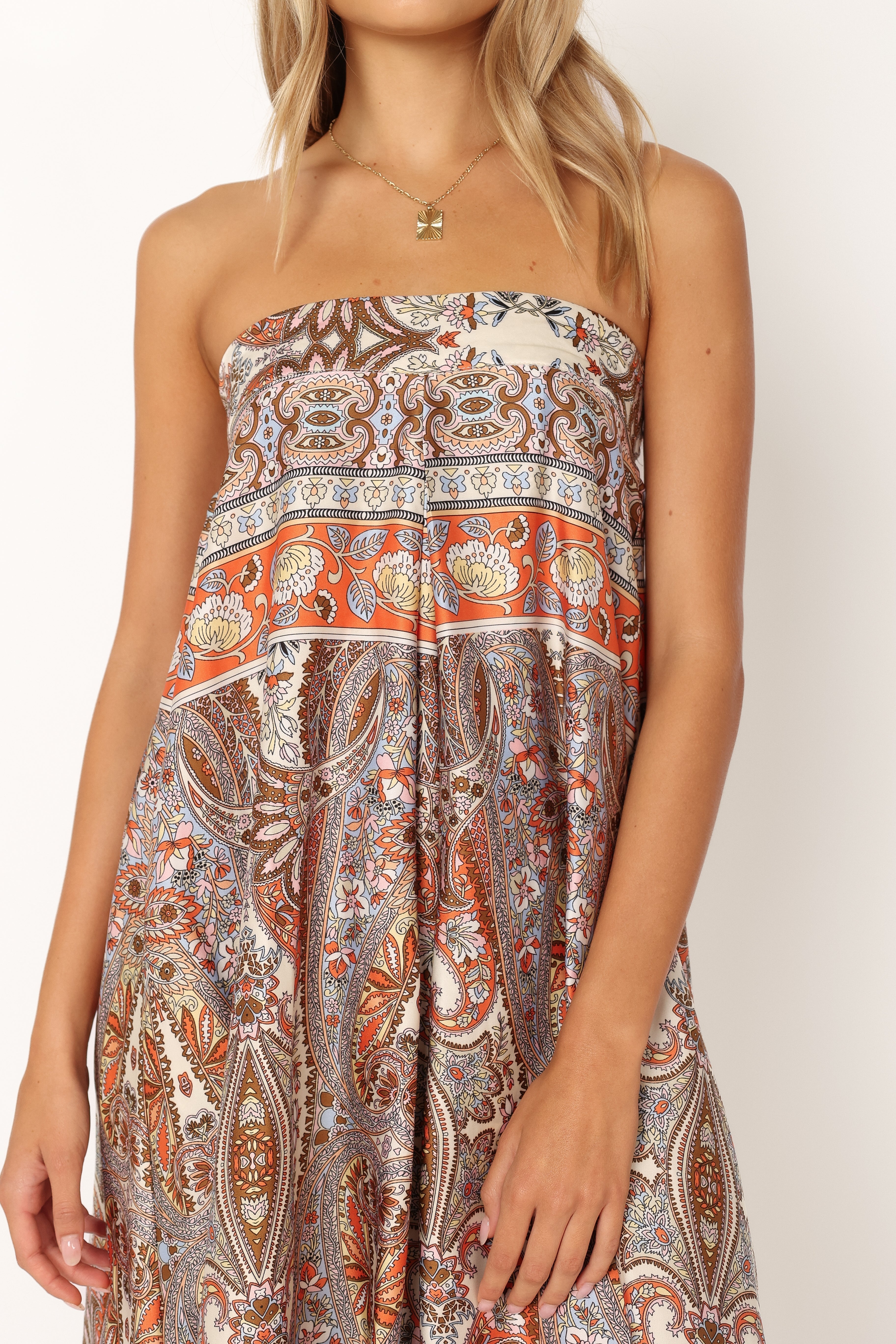 Sarah Strapless Jumpsuit - Multi-Sunny Prom