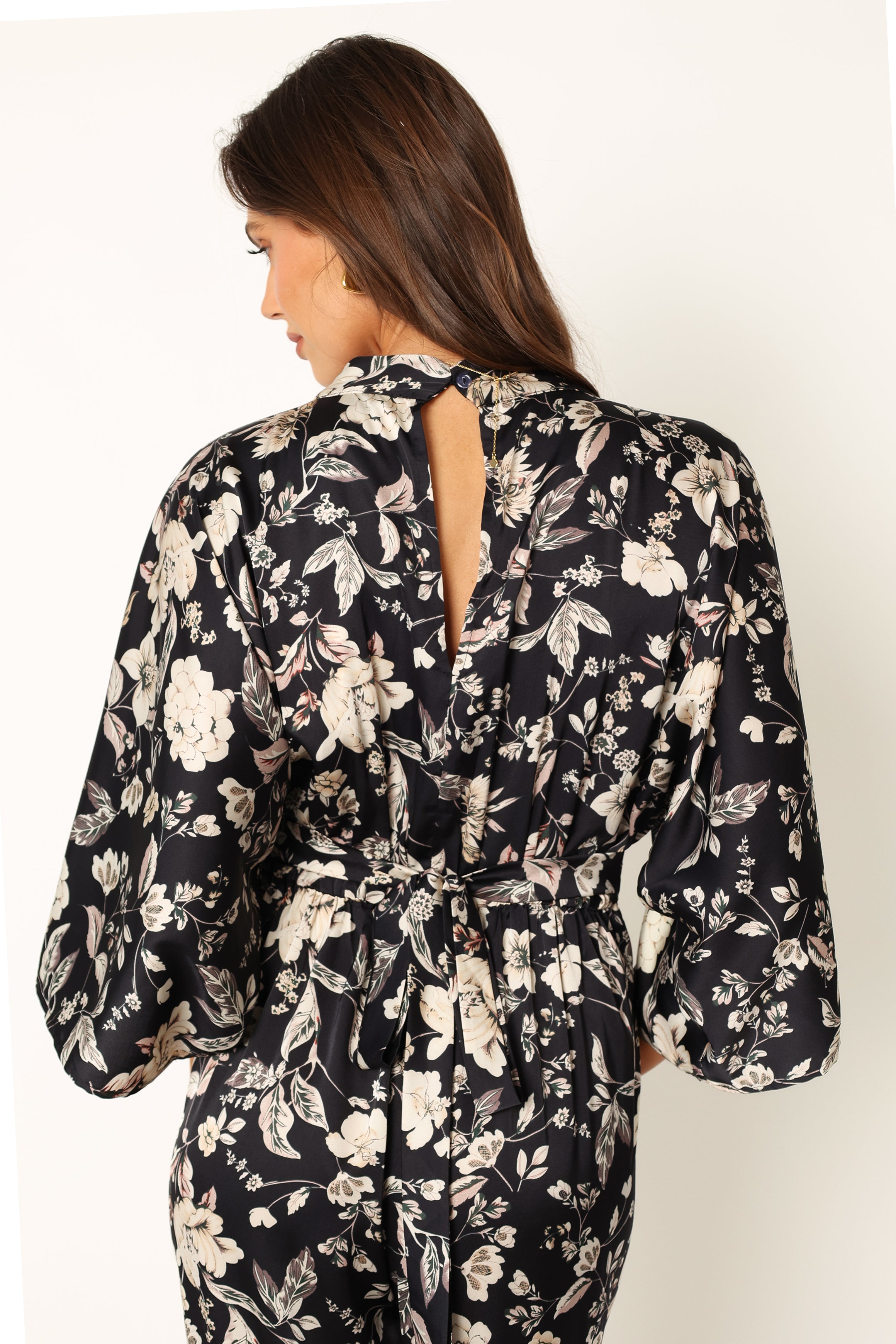 Sasha Jumpsuit - Black Floral-Sunny Prom