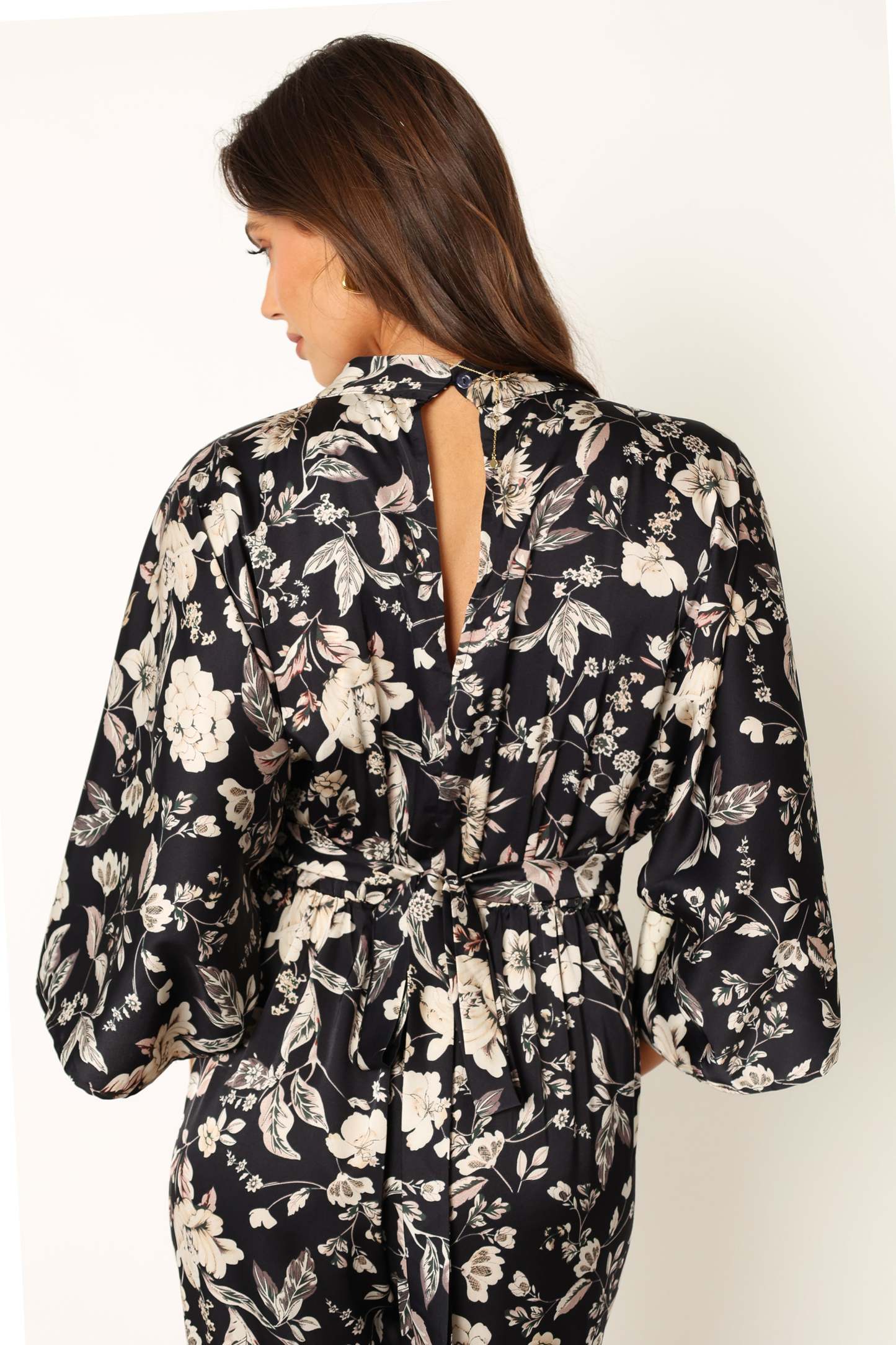 Sasha Jumpsuit - Black Floral-Sunny Prom