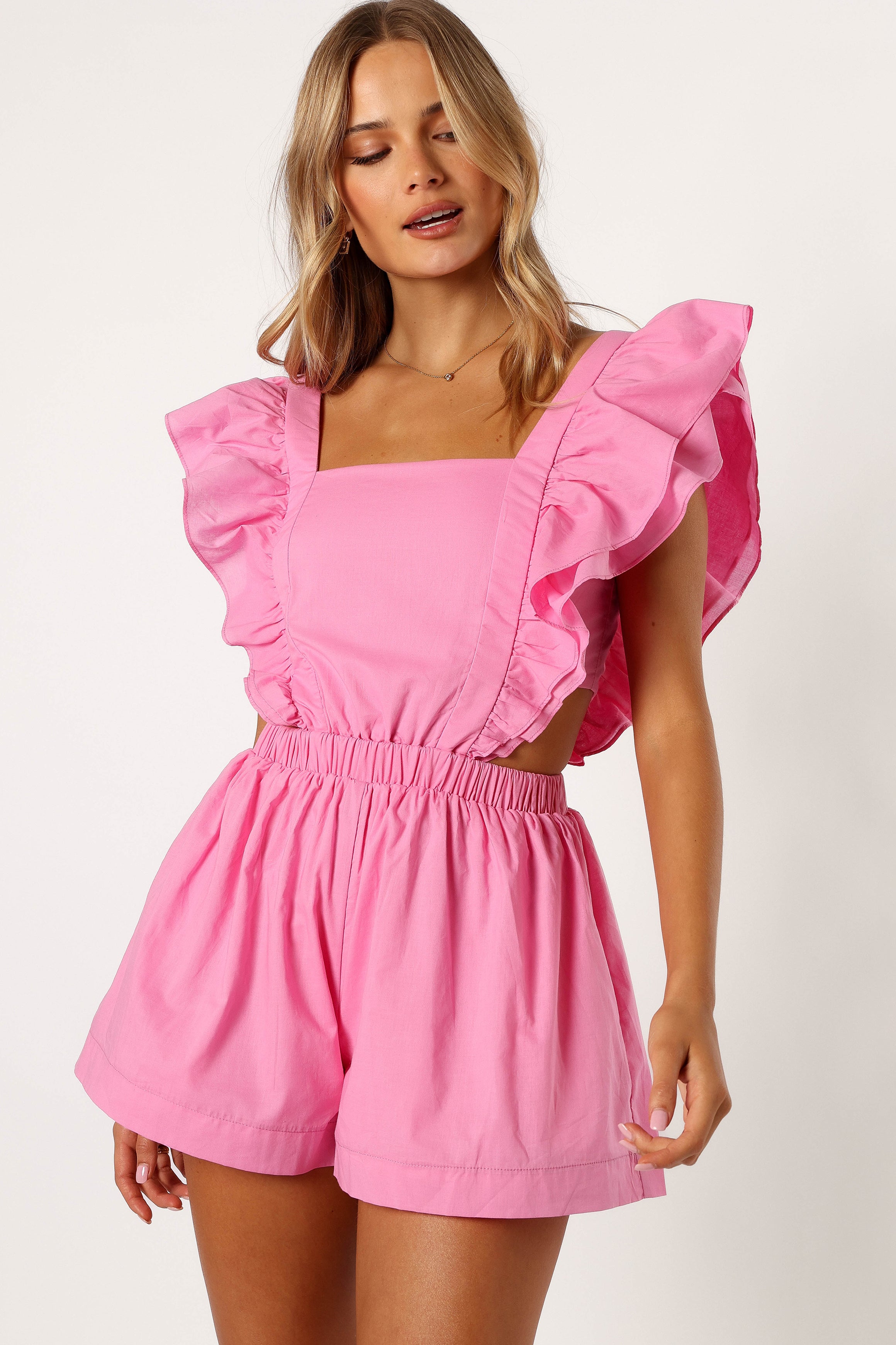 Tori Romper - Candy Pink-Sunny Prom