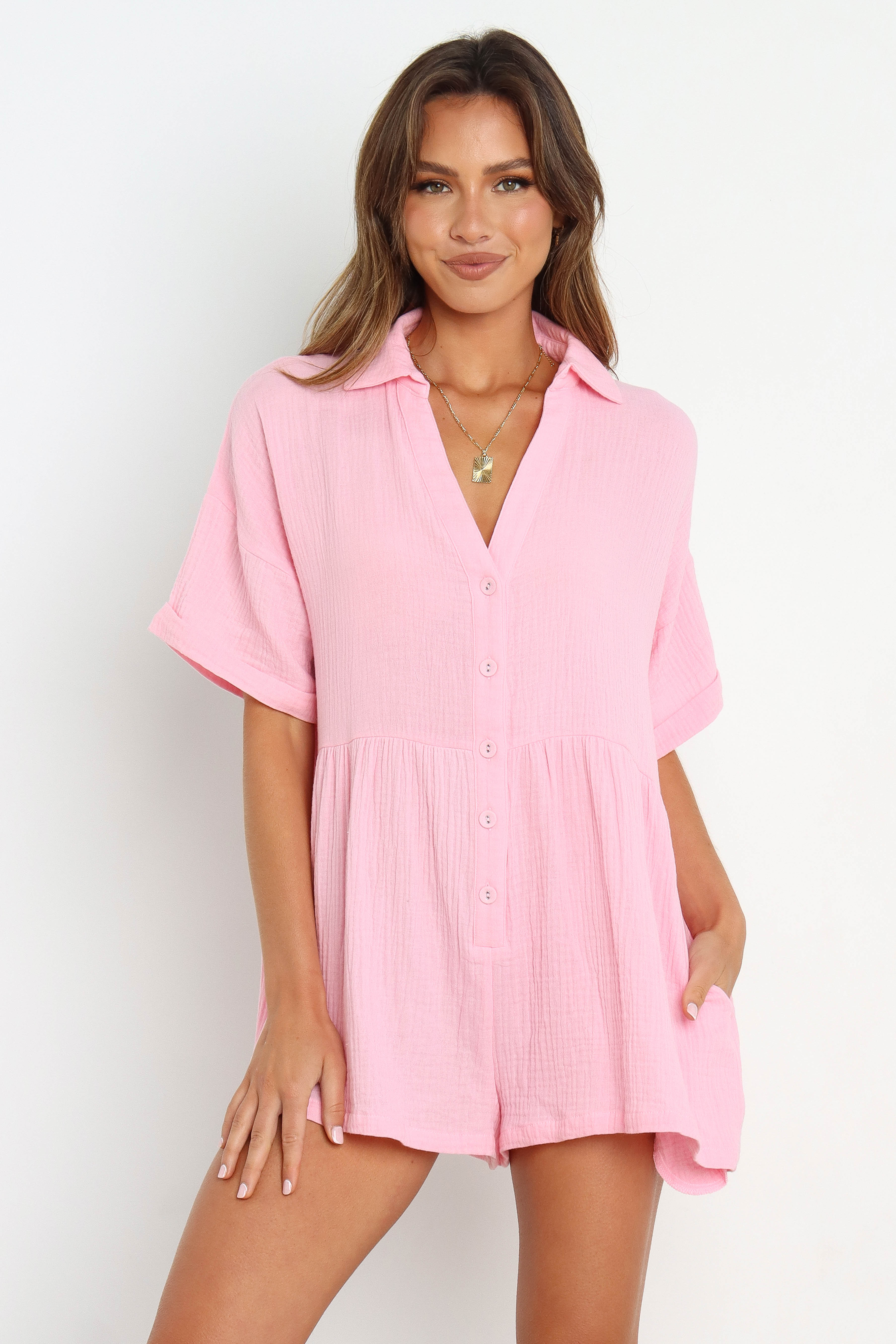 Winny Romper - Pink-Sunny Prom