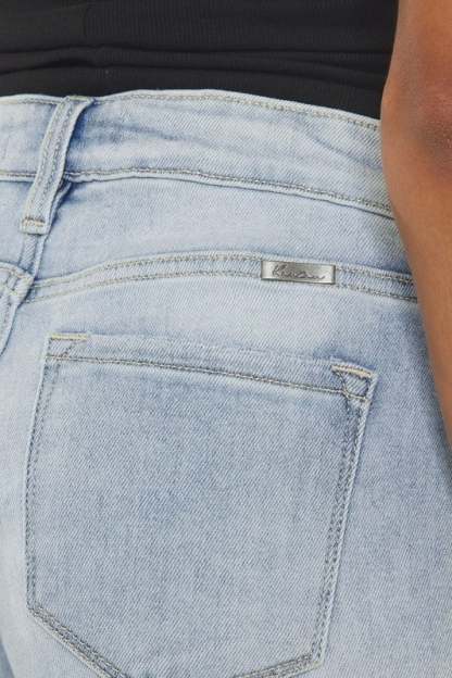 Sammie High Rise Denim Shorts - Medium-Sunny Prom