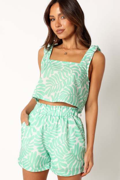 Dayla Short Set - Green-Sunny Prom