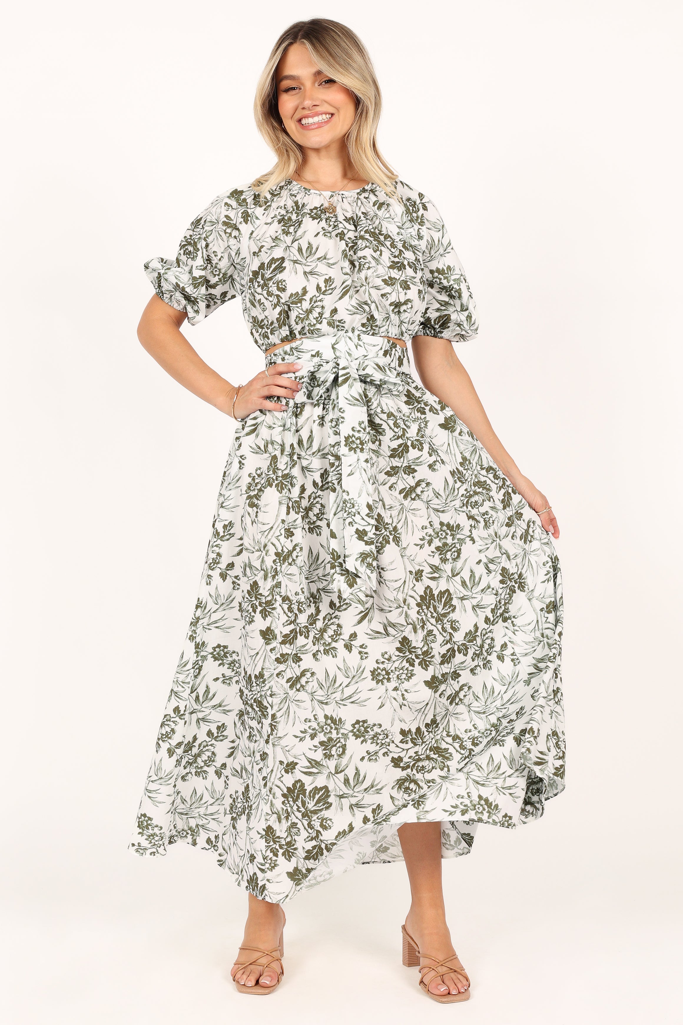 Delilah Set - Green Floral-Sunny Prom