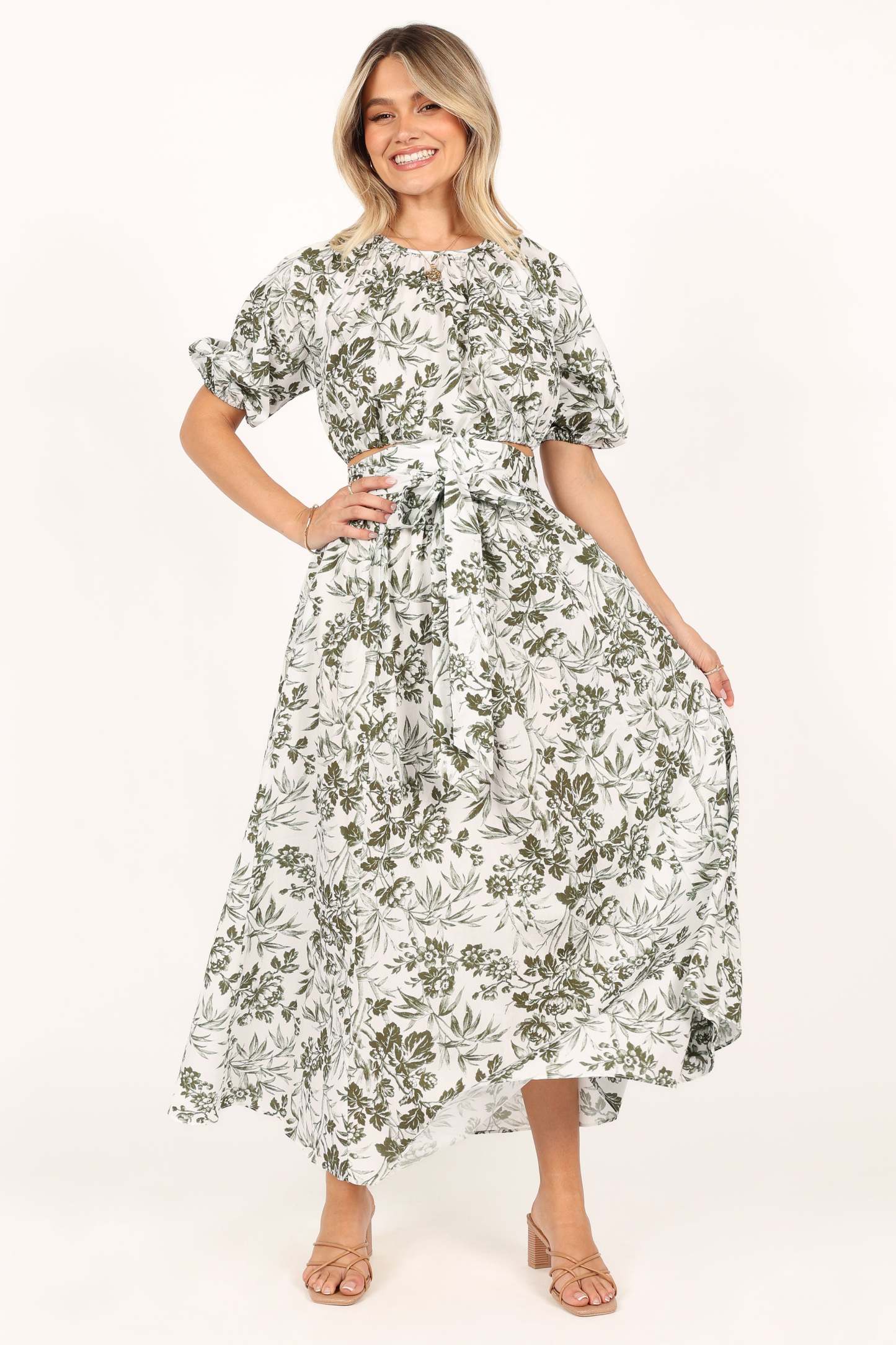 Delilah Set - Green Floral-Sunny Prom