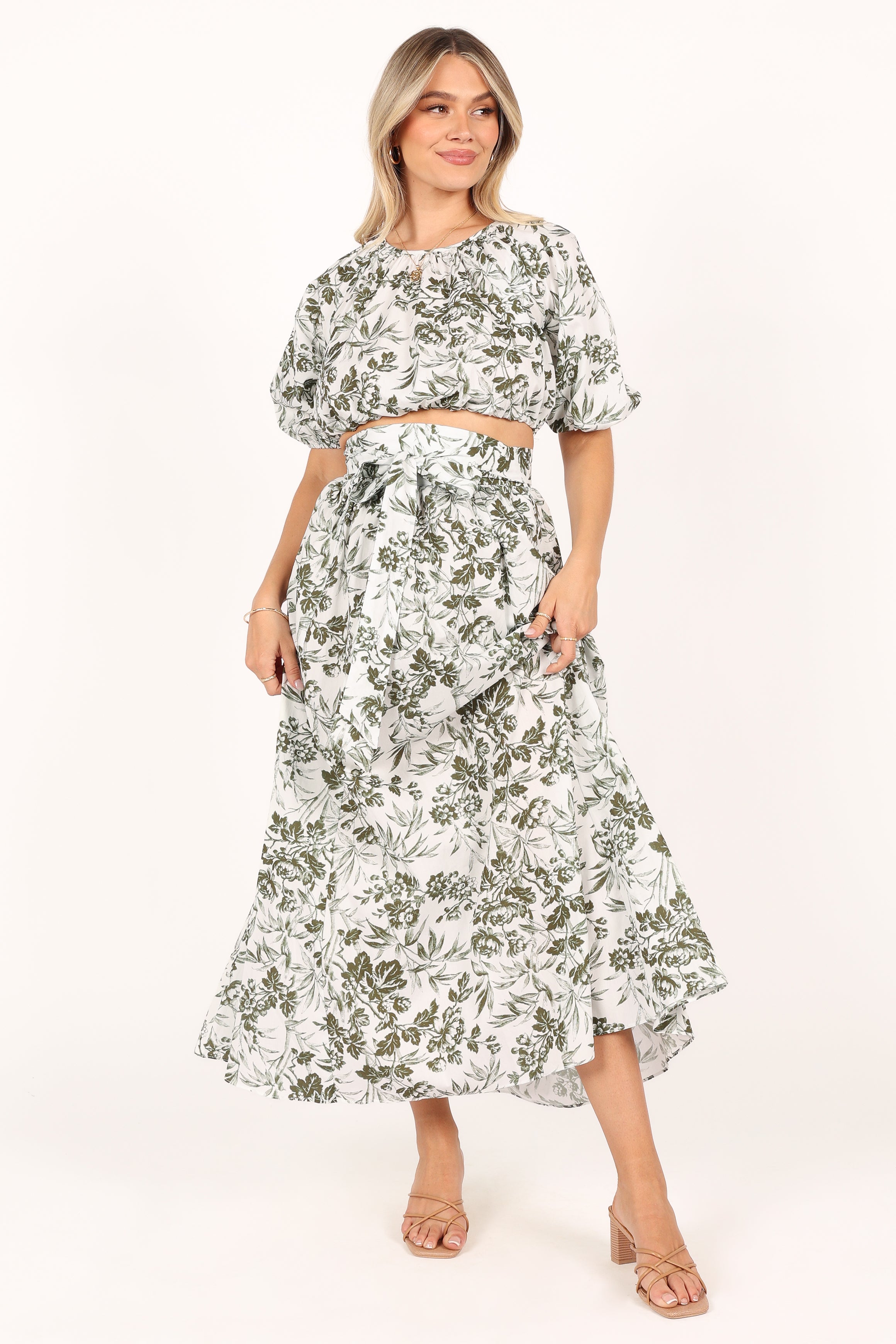 Delilah Set - Green Floral-Sunny Prom