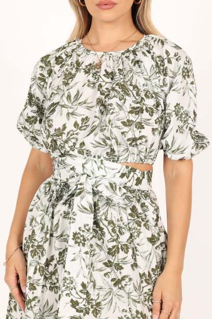 Delilah Set - Green Floral-Sunny Prom