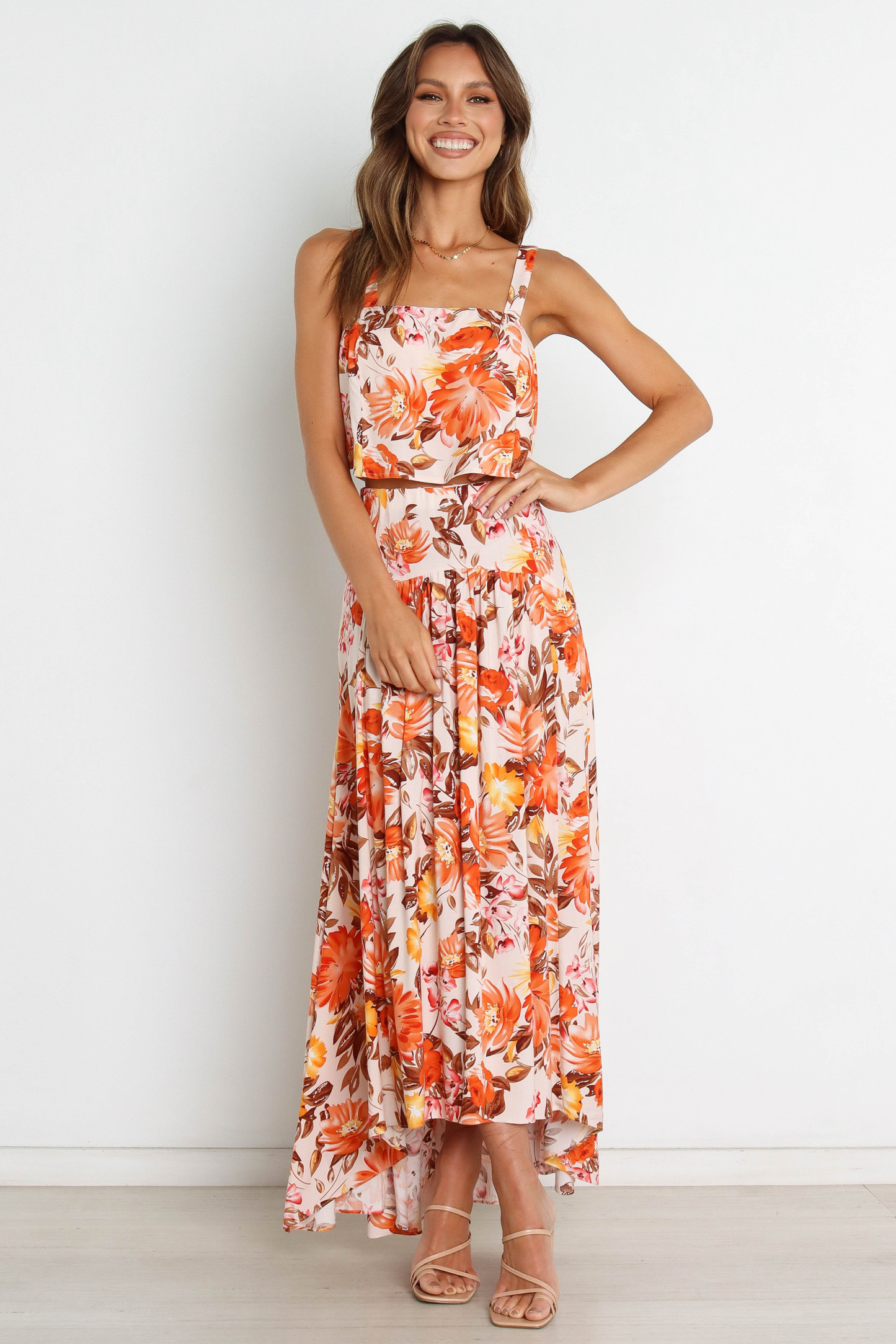 Elena Set - Pink Floral-Sunny Prom