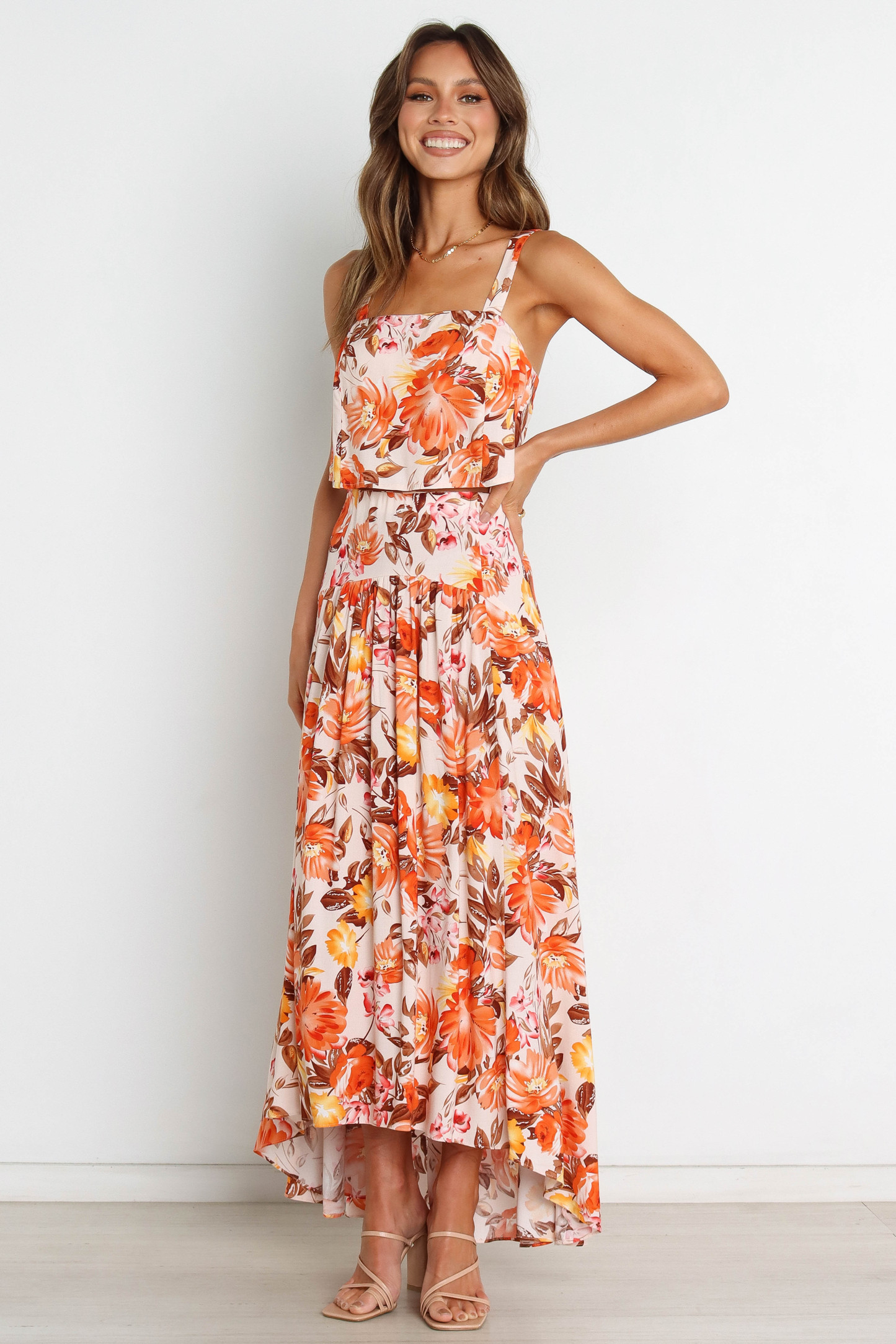 Elena Set - Pink Floral-Sunny Prom