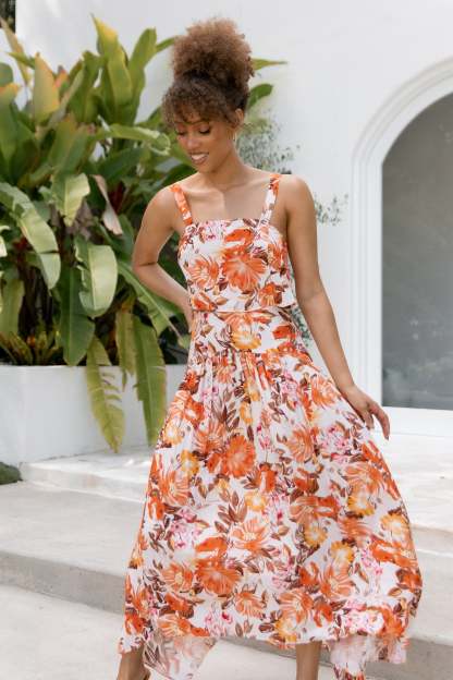 Elena Set - Pink Floral-Sunny Prom