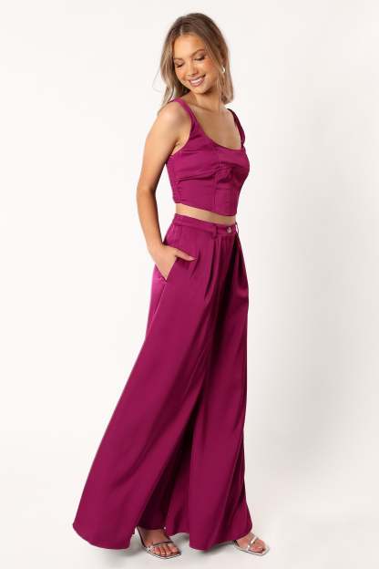 Felix Two Piece Set - Magenta-Sunny Prom