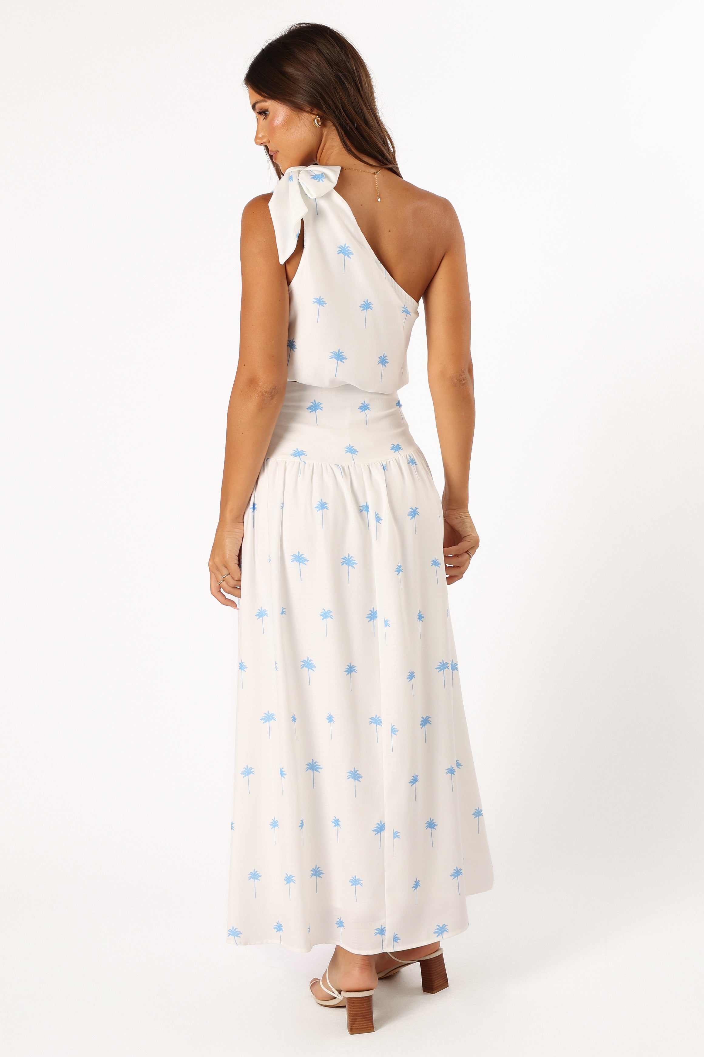 Greer Two Piece Set - White Blue-Sunny Prom