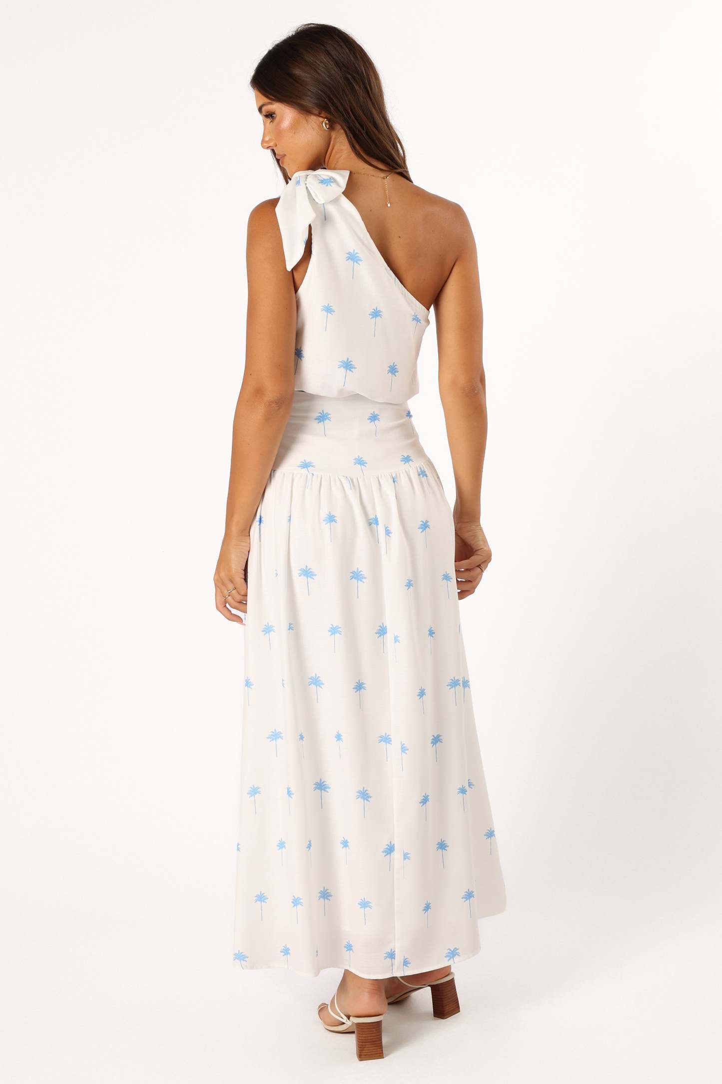 Greer Two Piece Set - White Blue-Sunny Prom