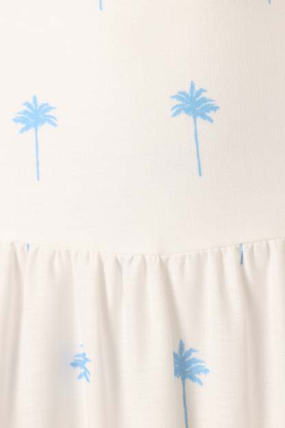 Greer Two Piece Set - White Blue-Sunny Prom