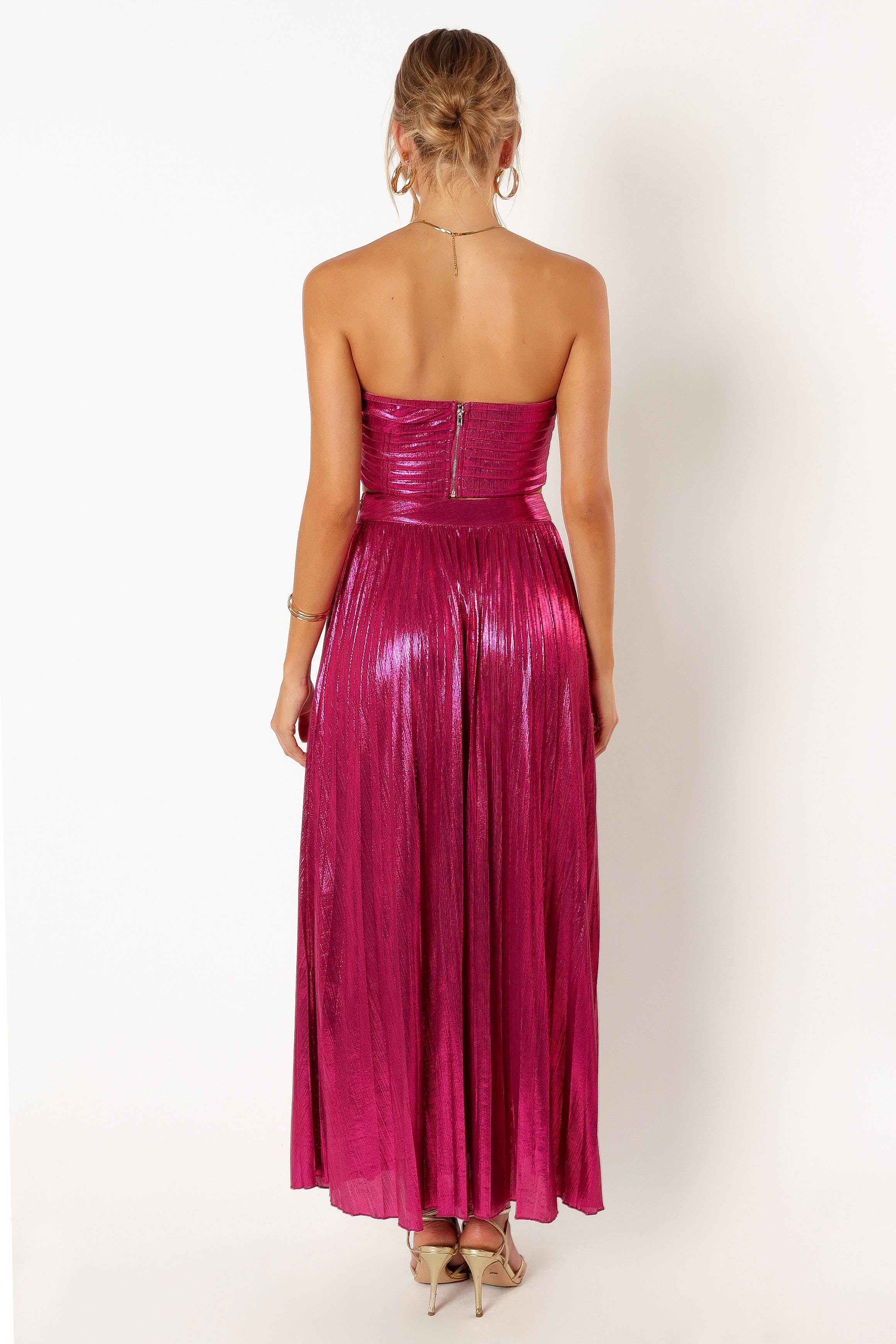 Hana Two Piece Set - Fuchsia-Sunny Prom