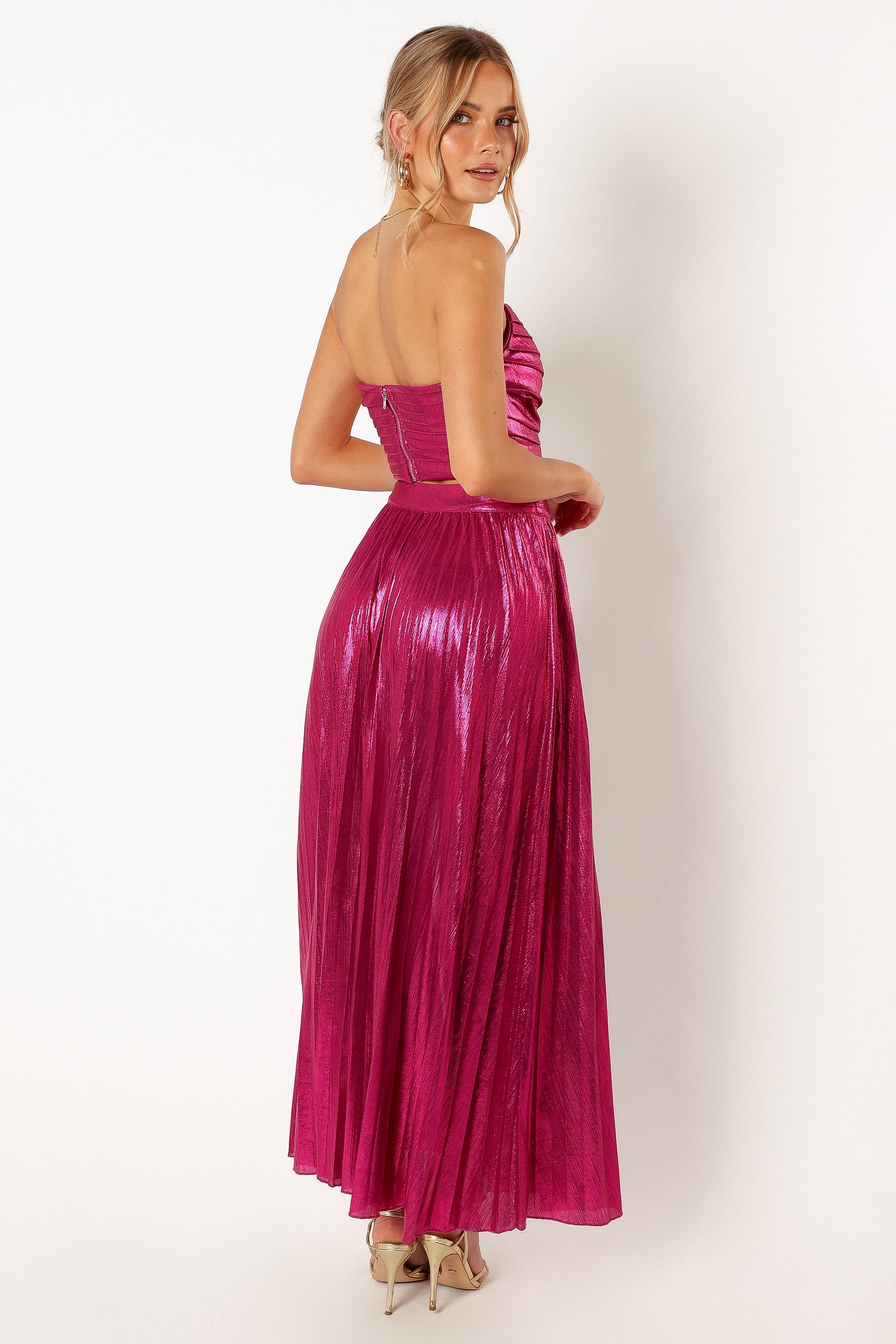Hana Two Piece Set - Fuchsia-Sunny Prom