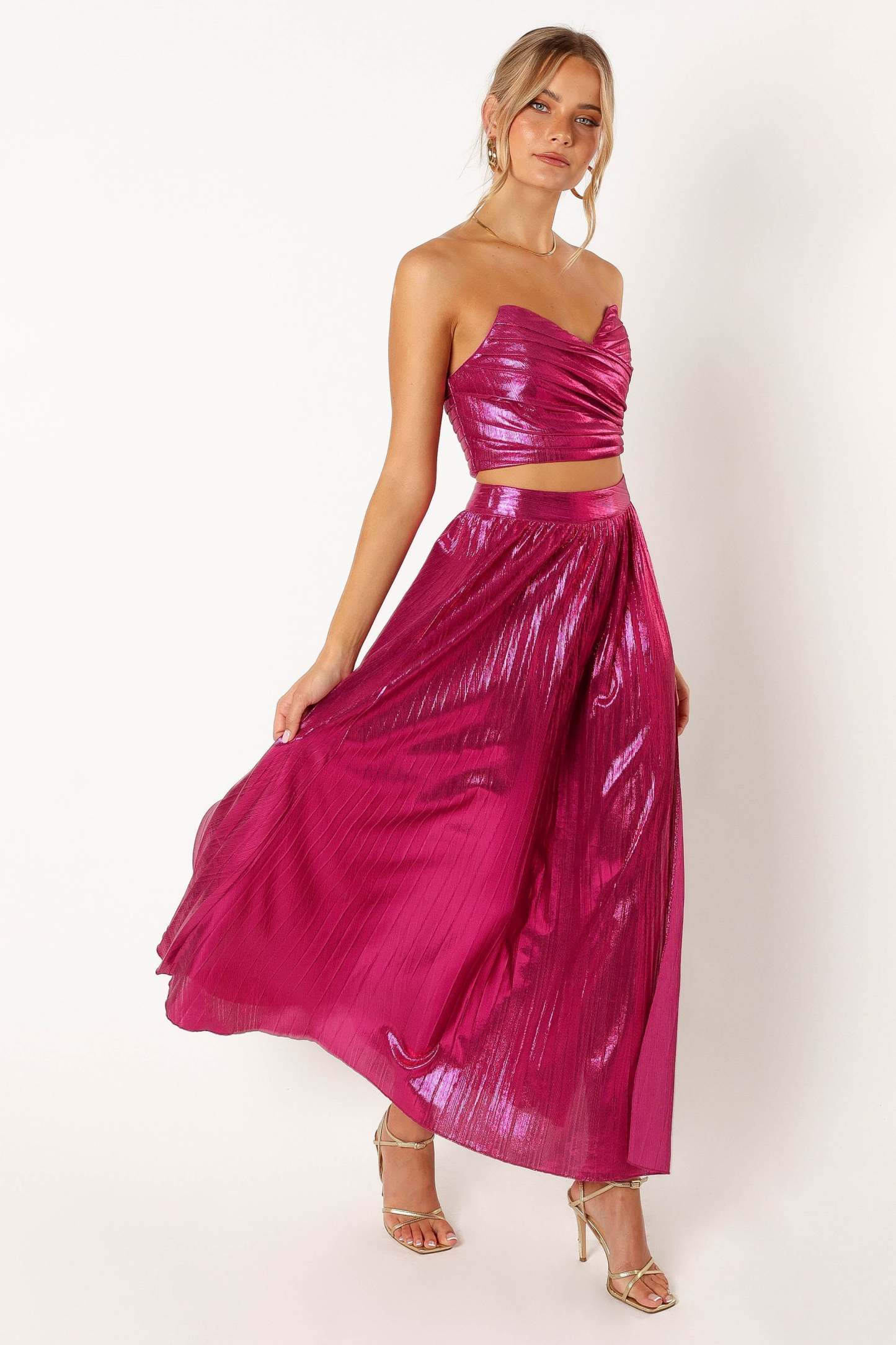Hana Two Piece Set - Fuchsia-Sunny Prom
